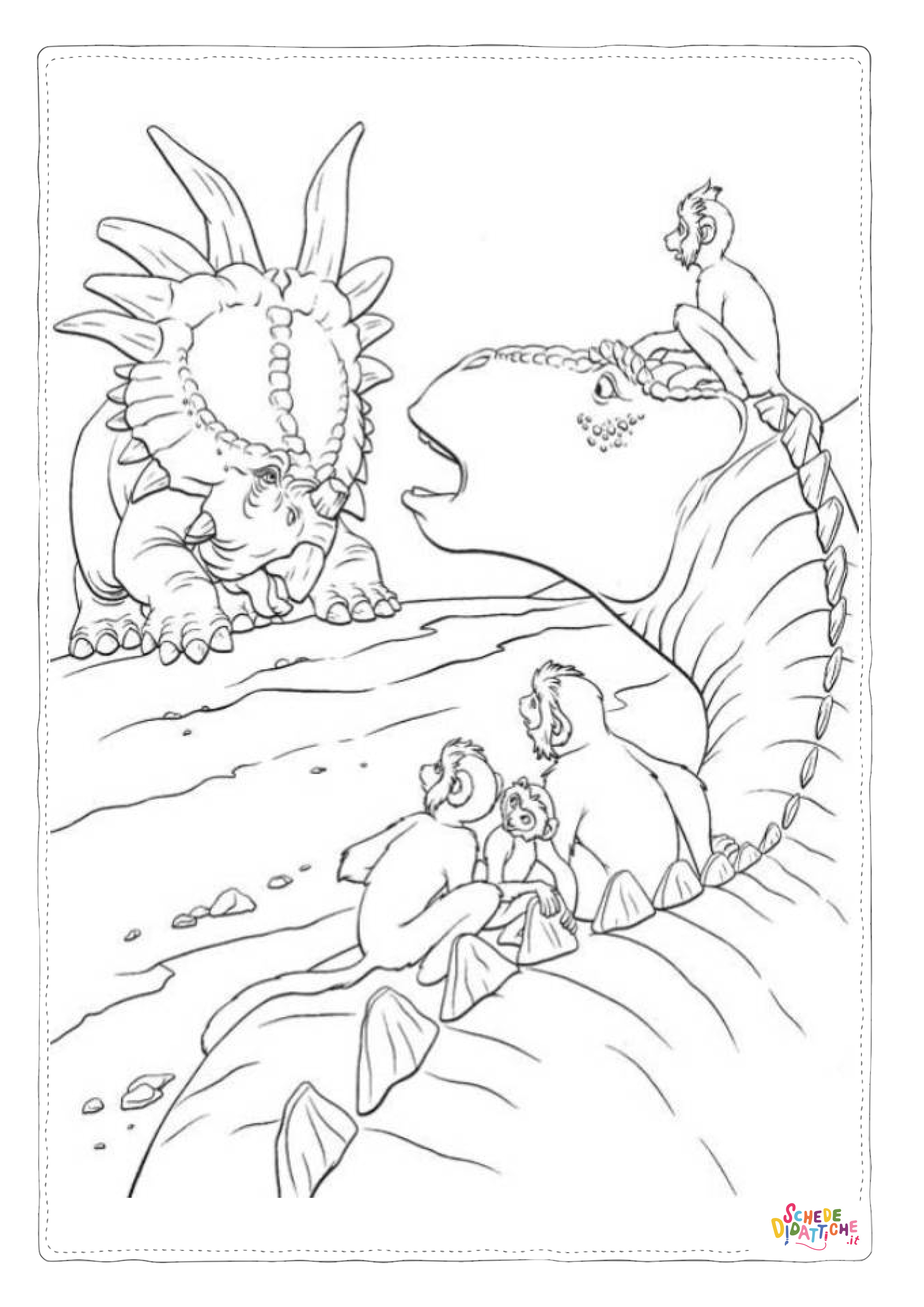Disegno di Dinosauri - Il film da stampare e colorare 15