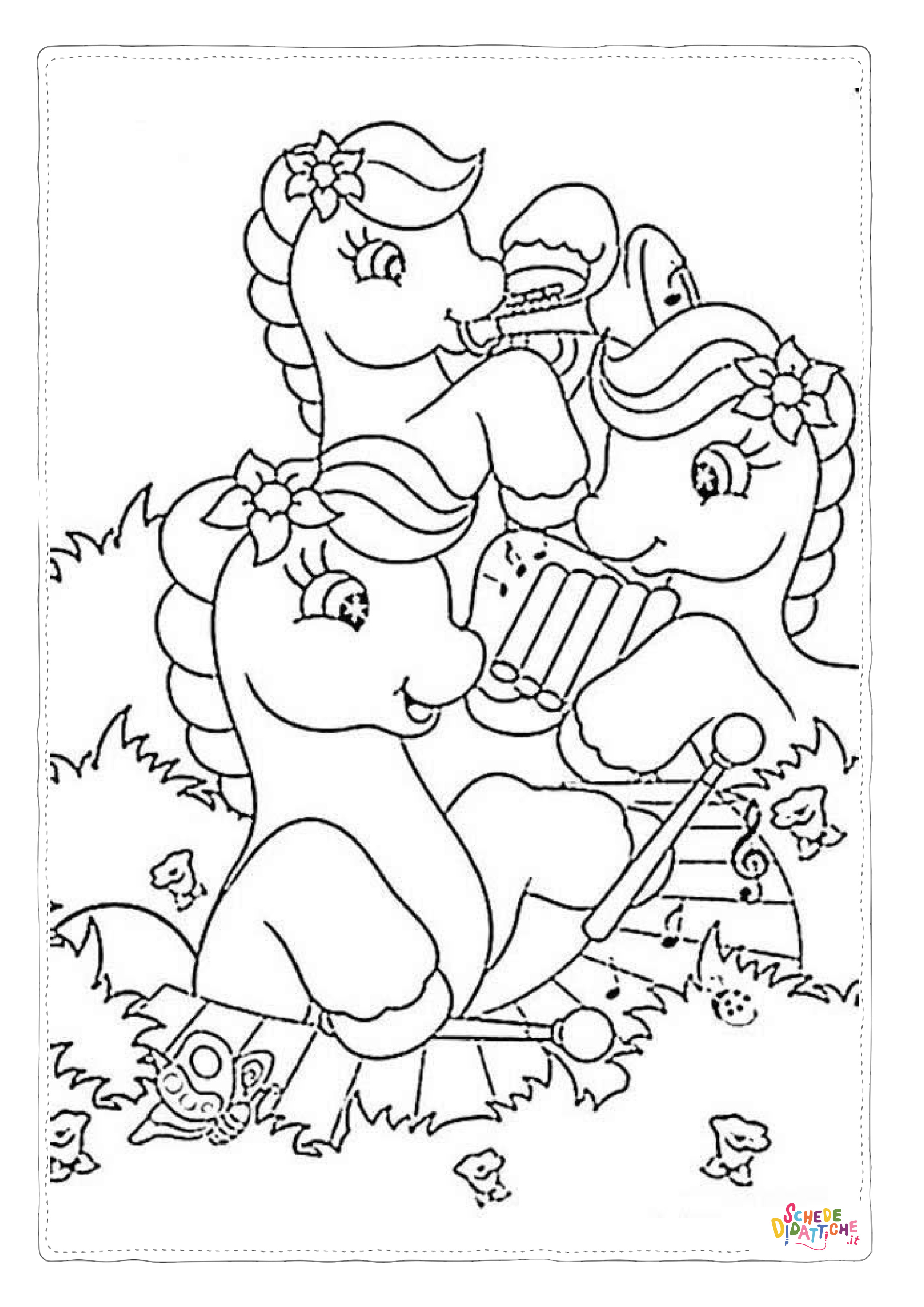 Disegno "Disegno di My Little Pony da stampare e colorare 22" Disegno di My Little Pony da stampare e colorare 22