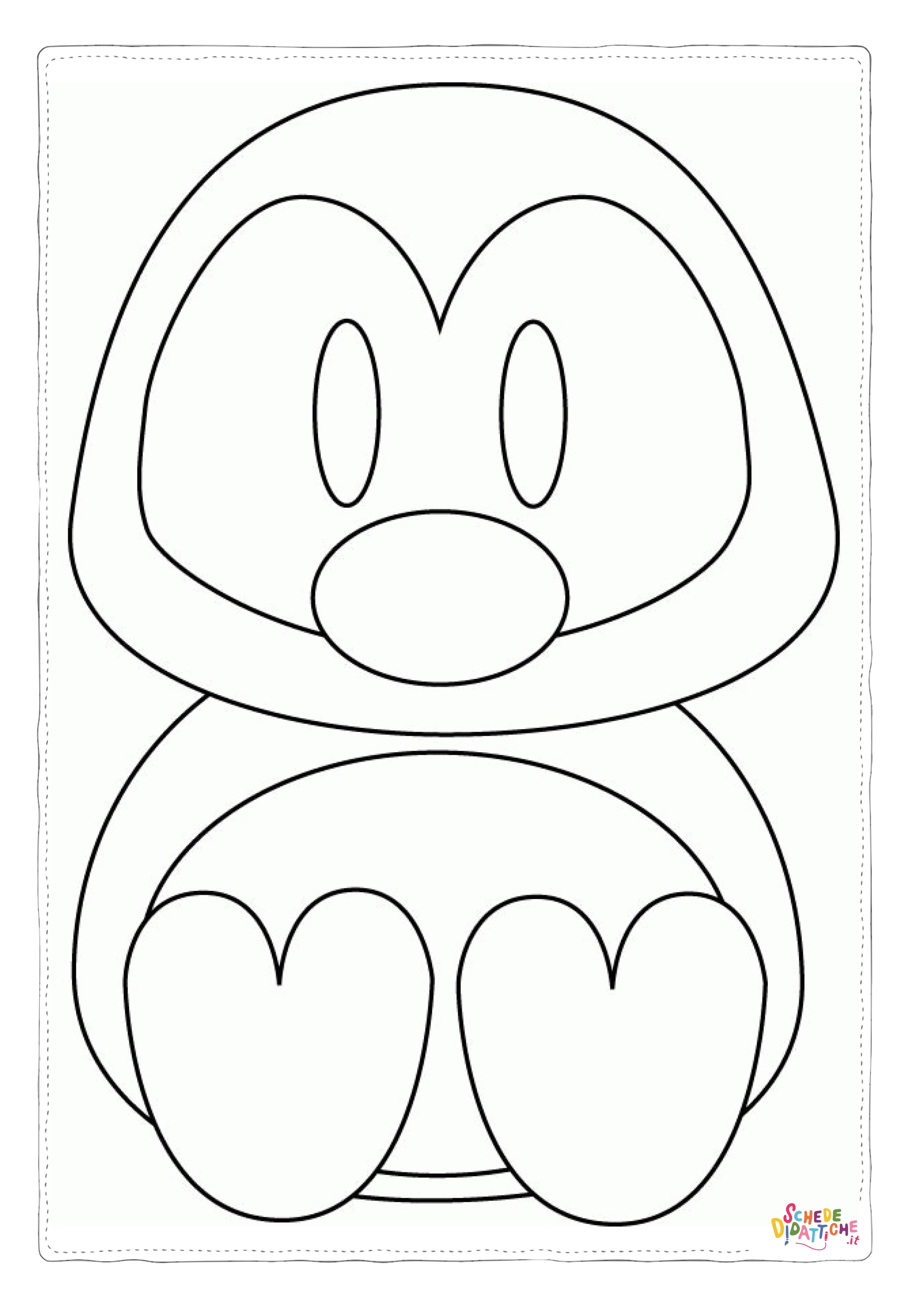 Disegno "Disegno di pinguino da stampare e colorare 28" Disegno di pinguino da stampare e colorare 28