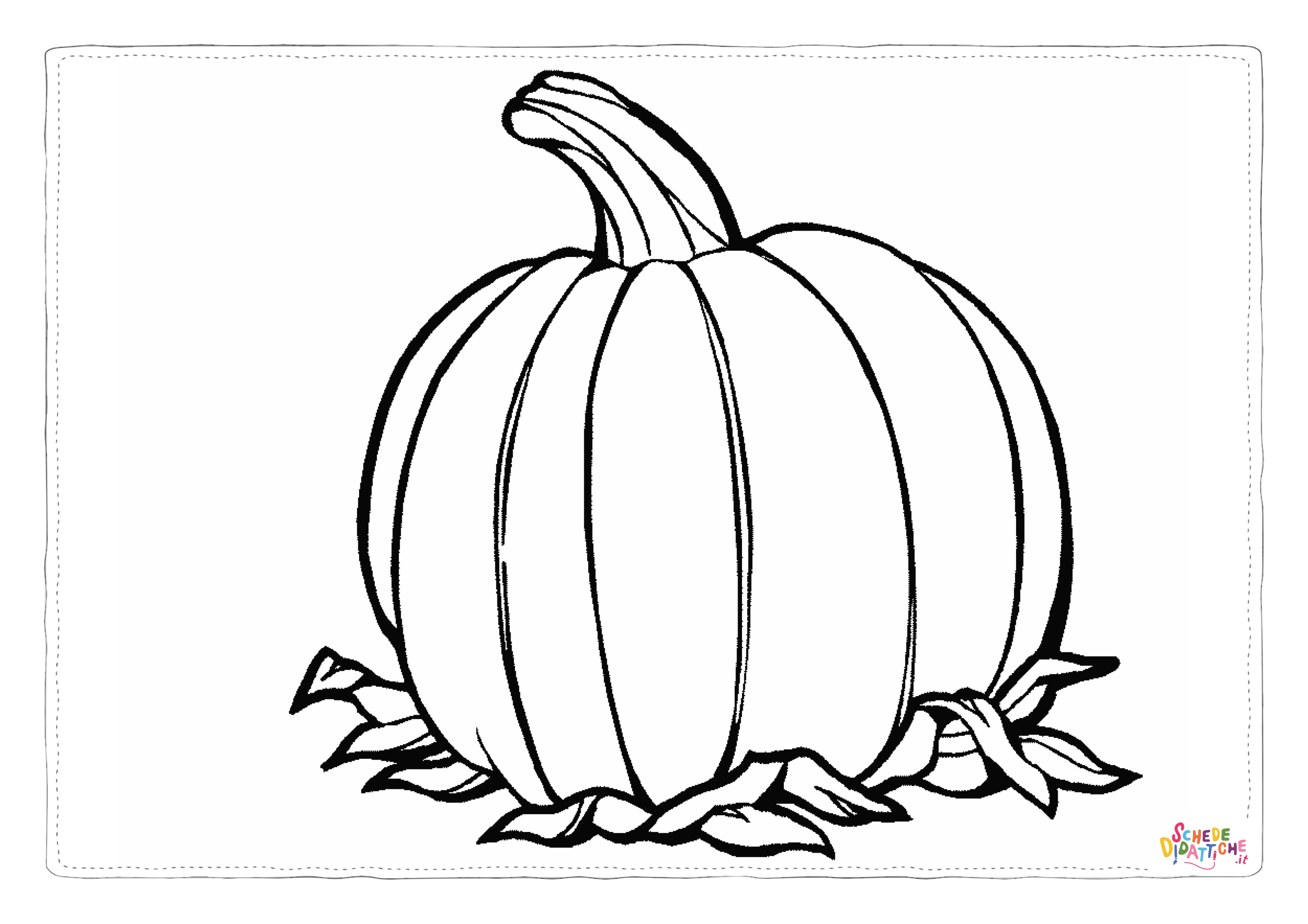 Disegno "Disegno di zucca di Halloween da stampare e colorare 164" Disegno di zucca di Halloween da stampare e colorare 164