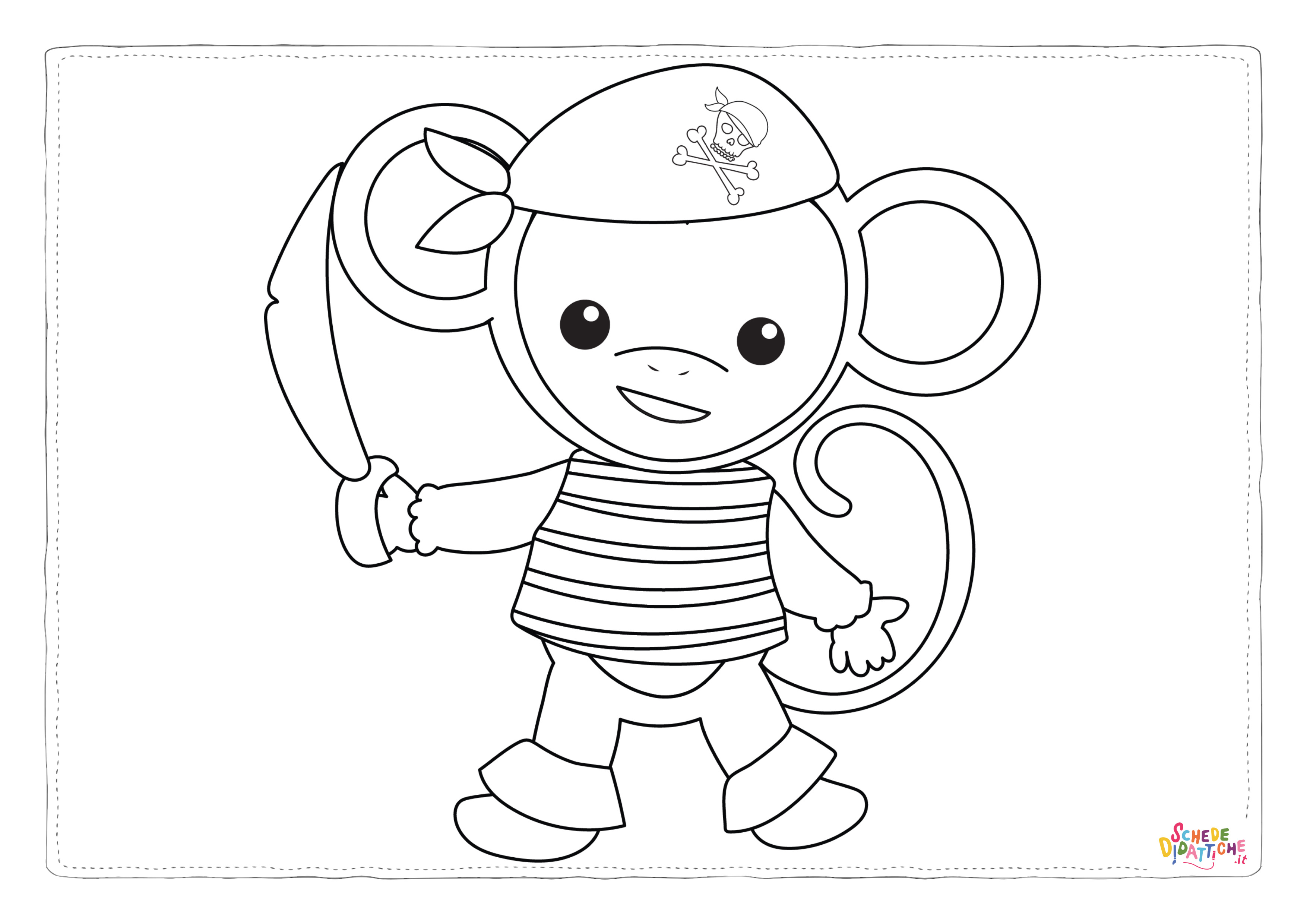 Disegno "PIRATE-MONKEY-STAMPS-12" PIRATE-MONKEY-STAMPS-12