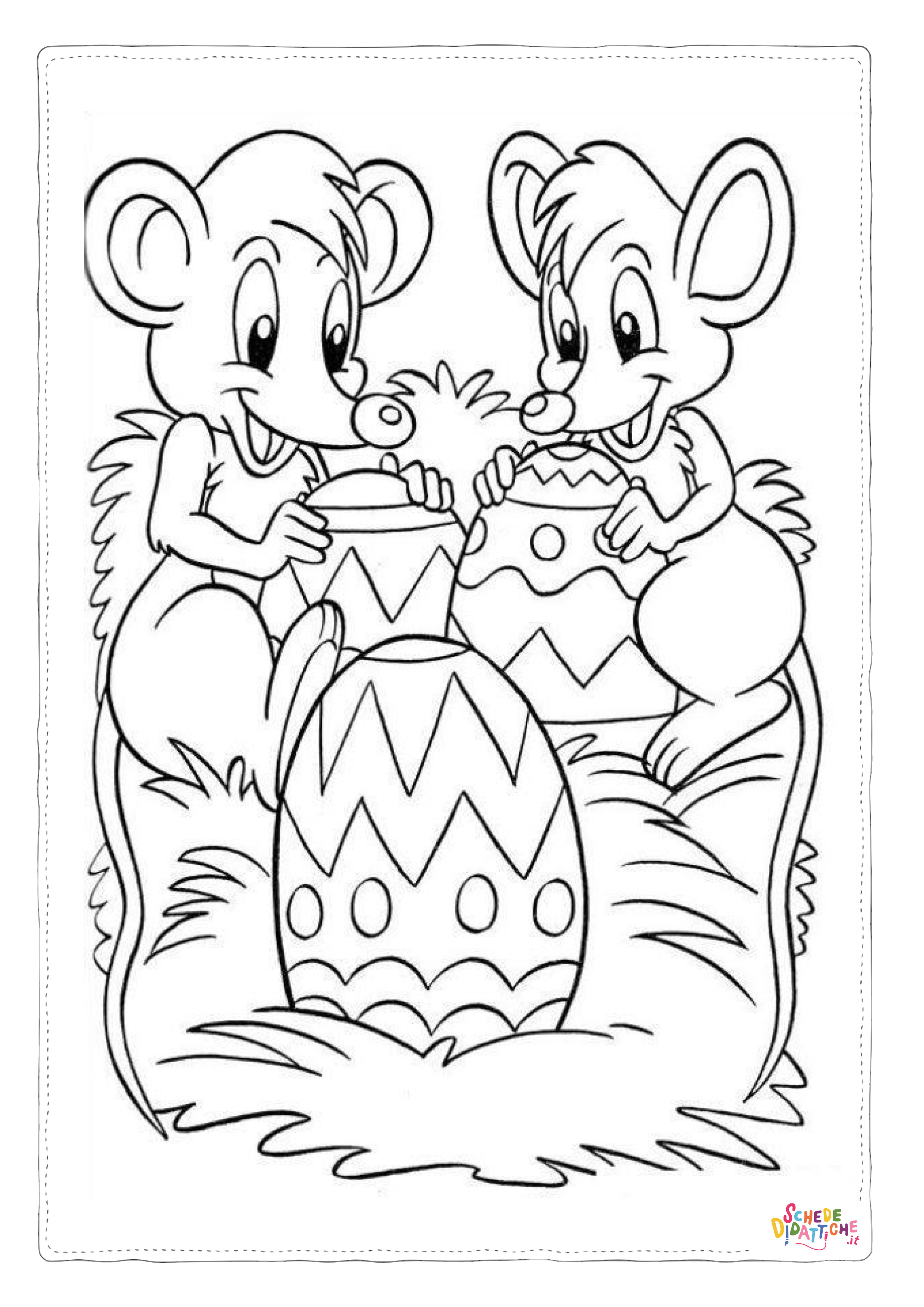 Disegno "Disegno di uovo di Pasqua da stampare e colorare 266" Disegno di uovo di Pasqua da stampare e colorare 266