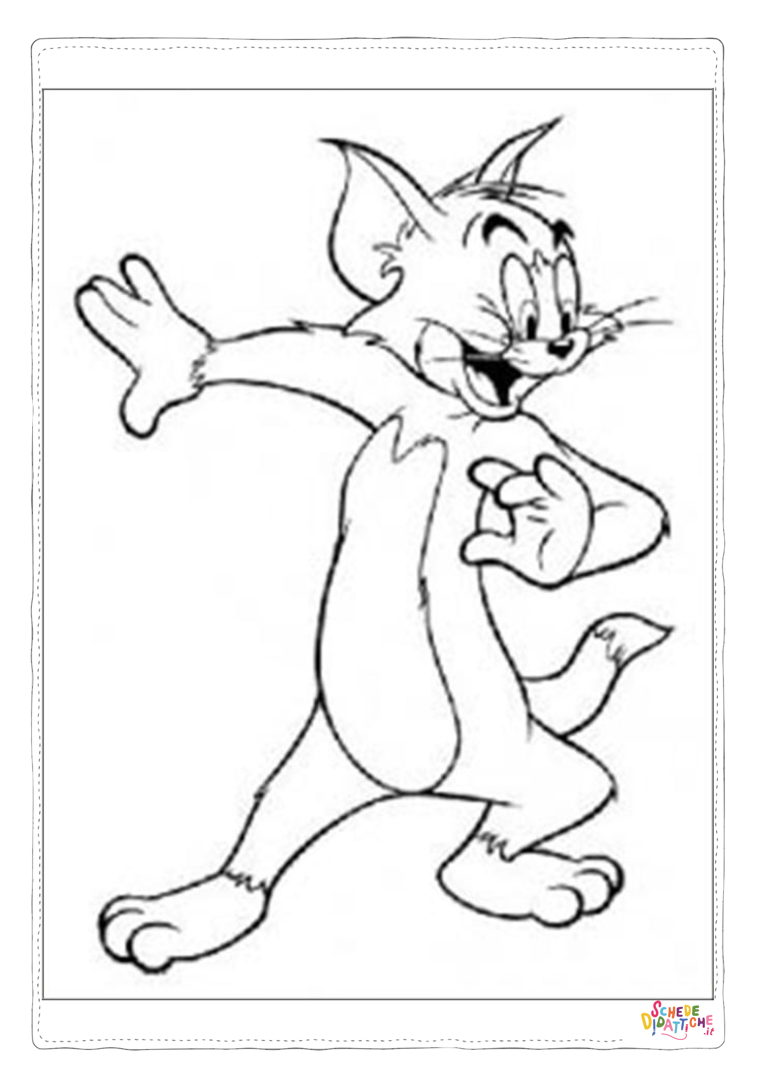 Disegno di Tom e Jerry da stampare e colorare 43