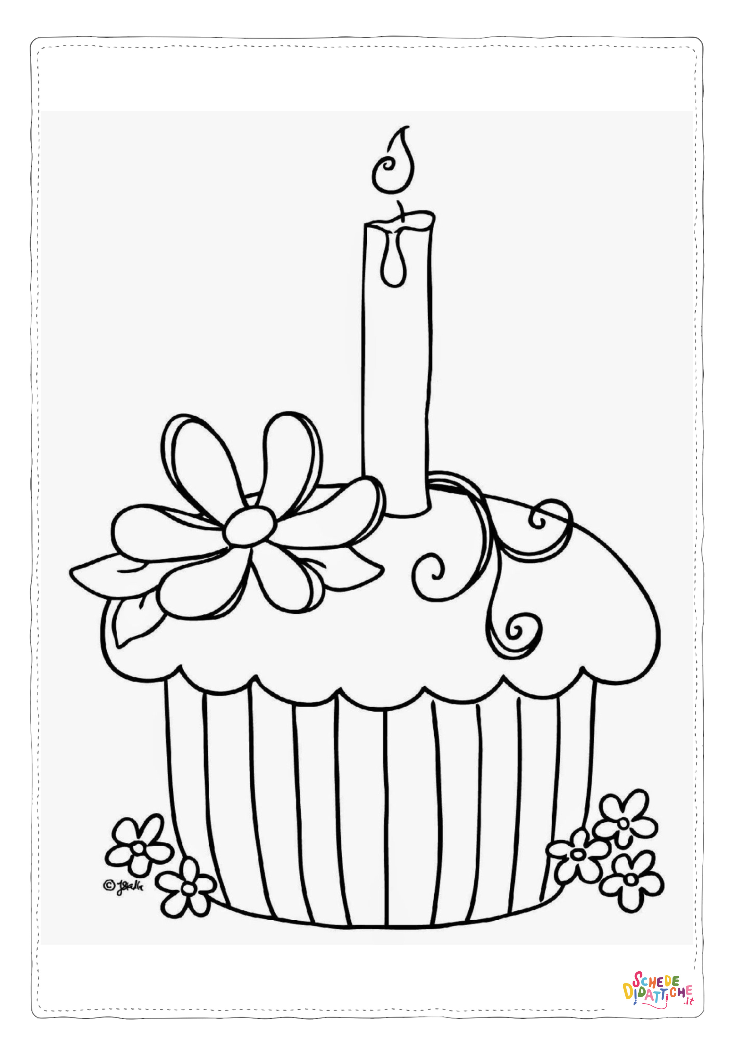 Disegno "Disegno di compleanno da stampare e colorare 3" Disegno di compleanno da stampare e colorare 3