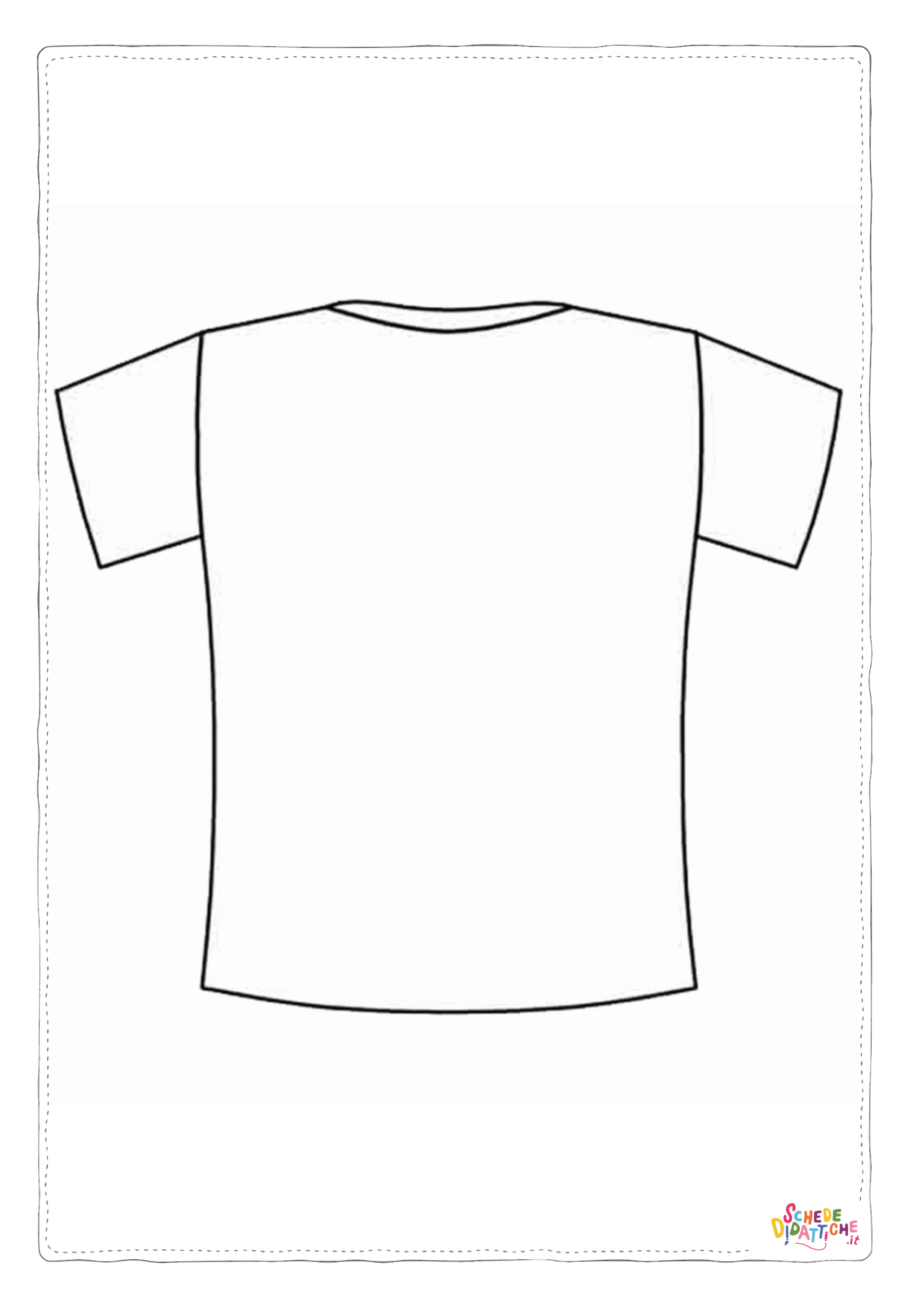 Disegno "Disegno di maglietta da stampare e colorare 21" Disegno di maglietta da stampare e colorare 21