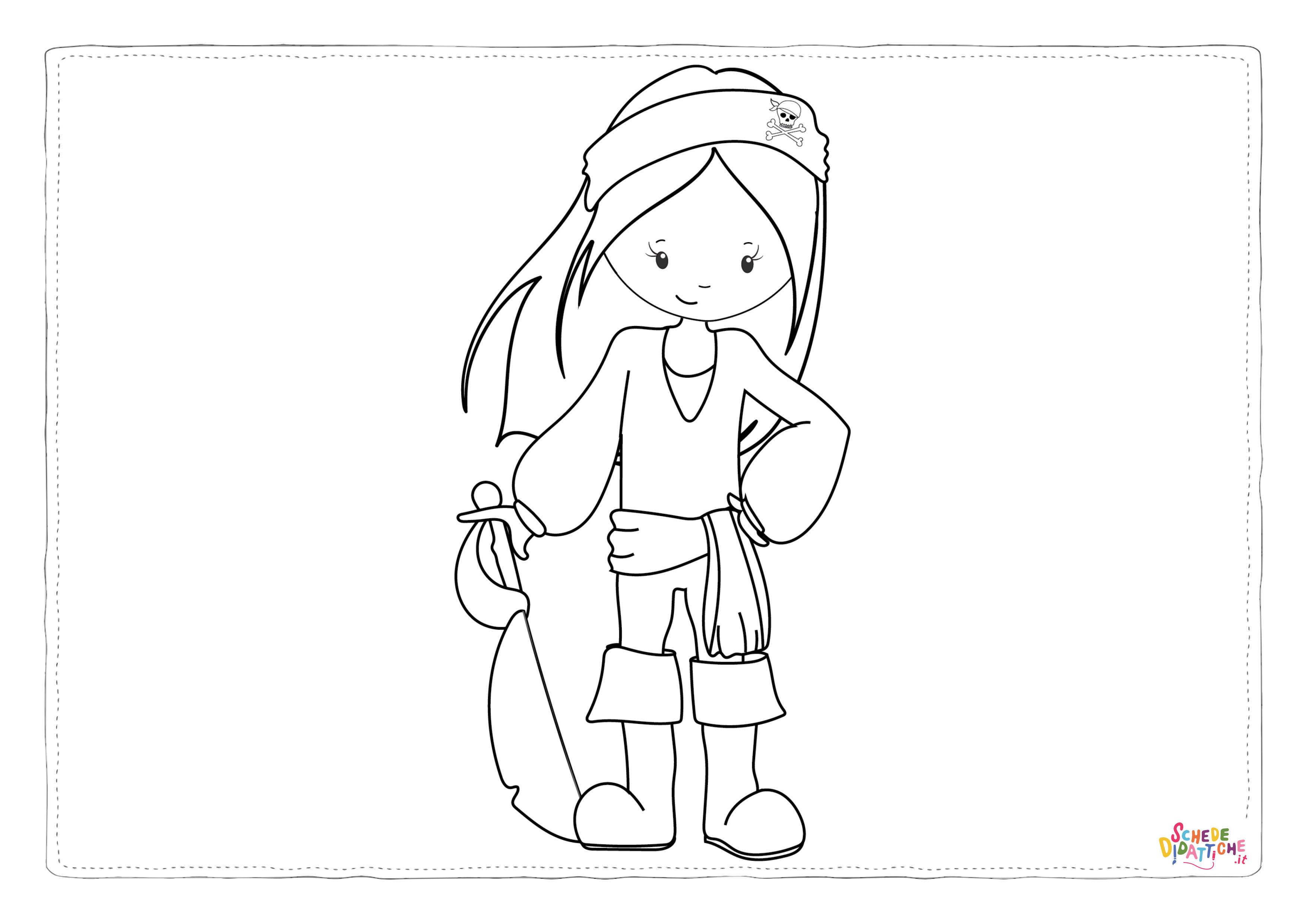 Disegno "PIRATE GIRL STAMPS-07" PIRATE GIRL STAMPS-07