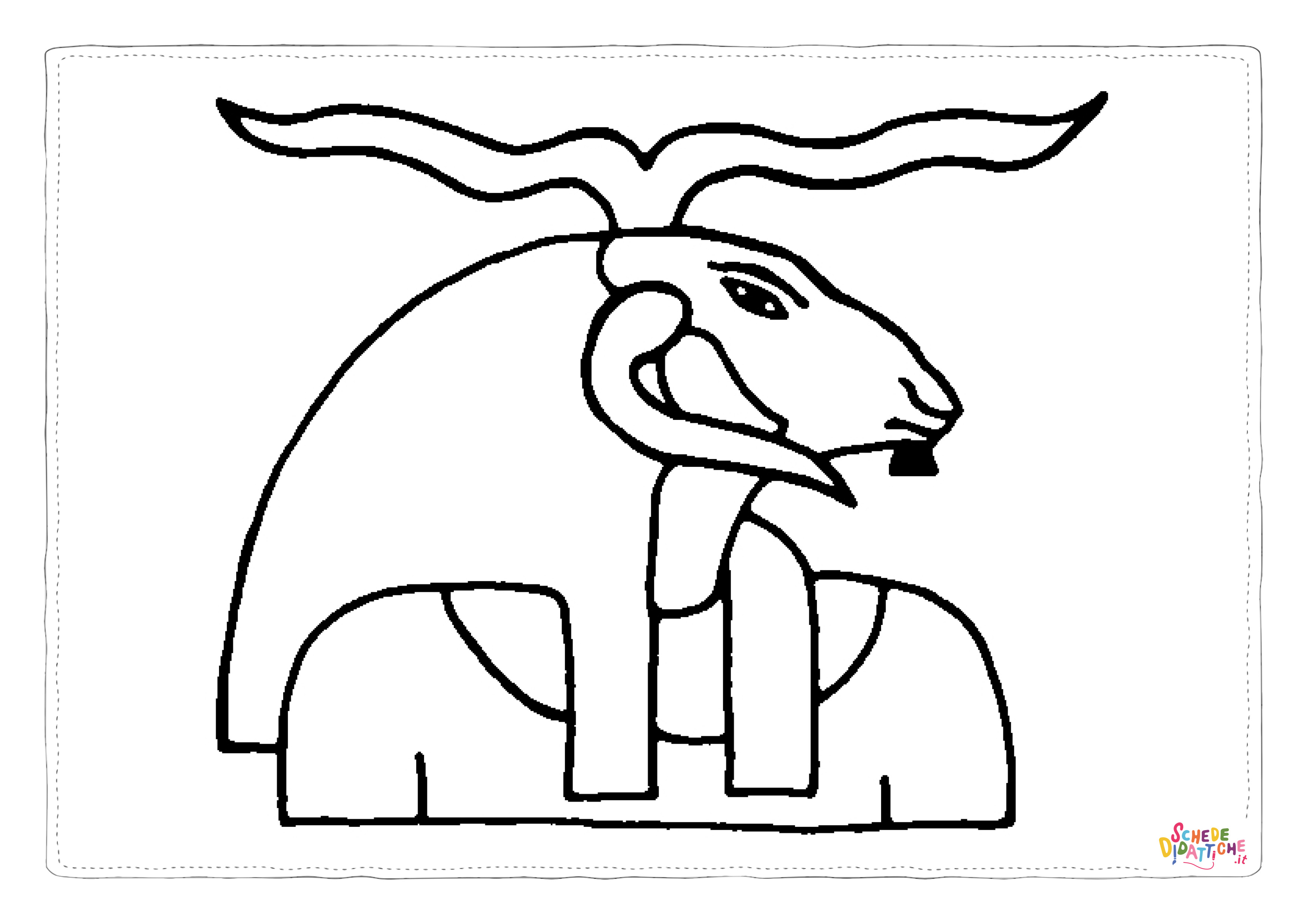 Disegno "Disegno di Impero Egizio da stampare e colorare 17" Disegno di Impero Egizio da stampare e colorare 17