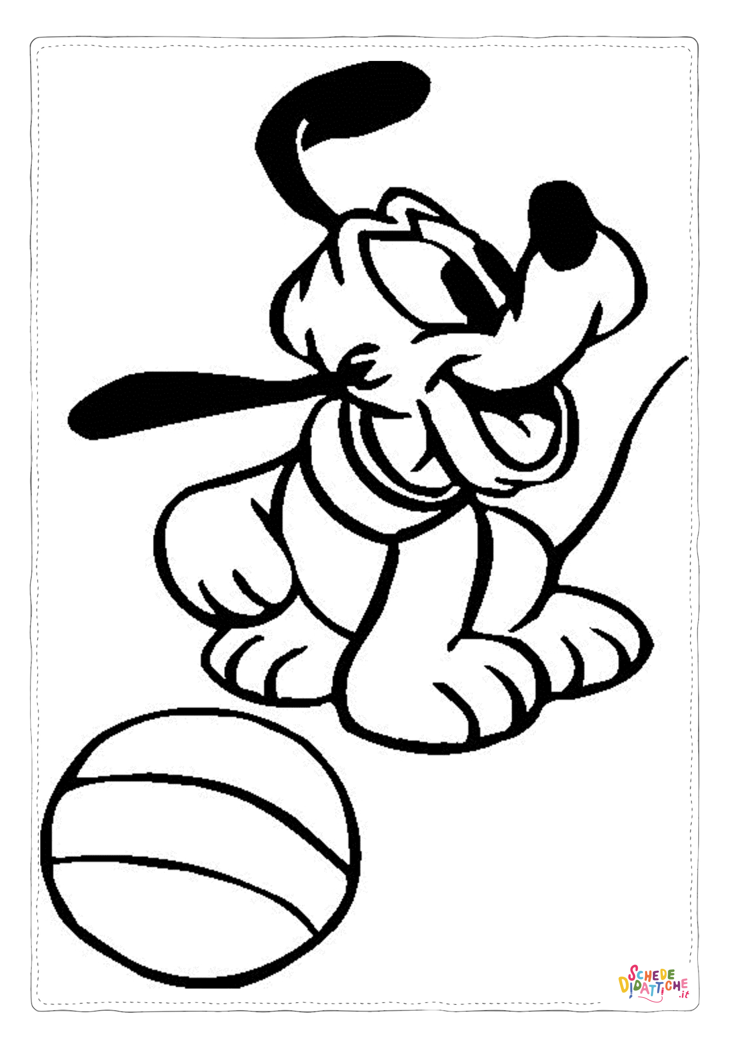 Disegno "Disegno di Pluto da stampare e colorare 14" Disegno di Pluto da stampare e colorare 14