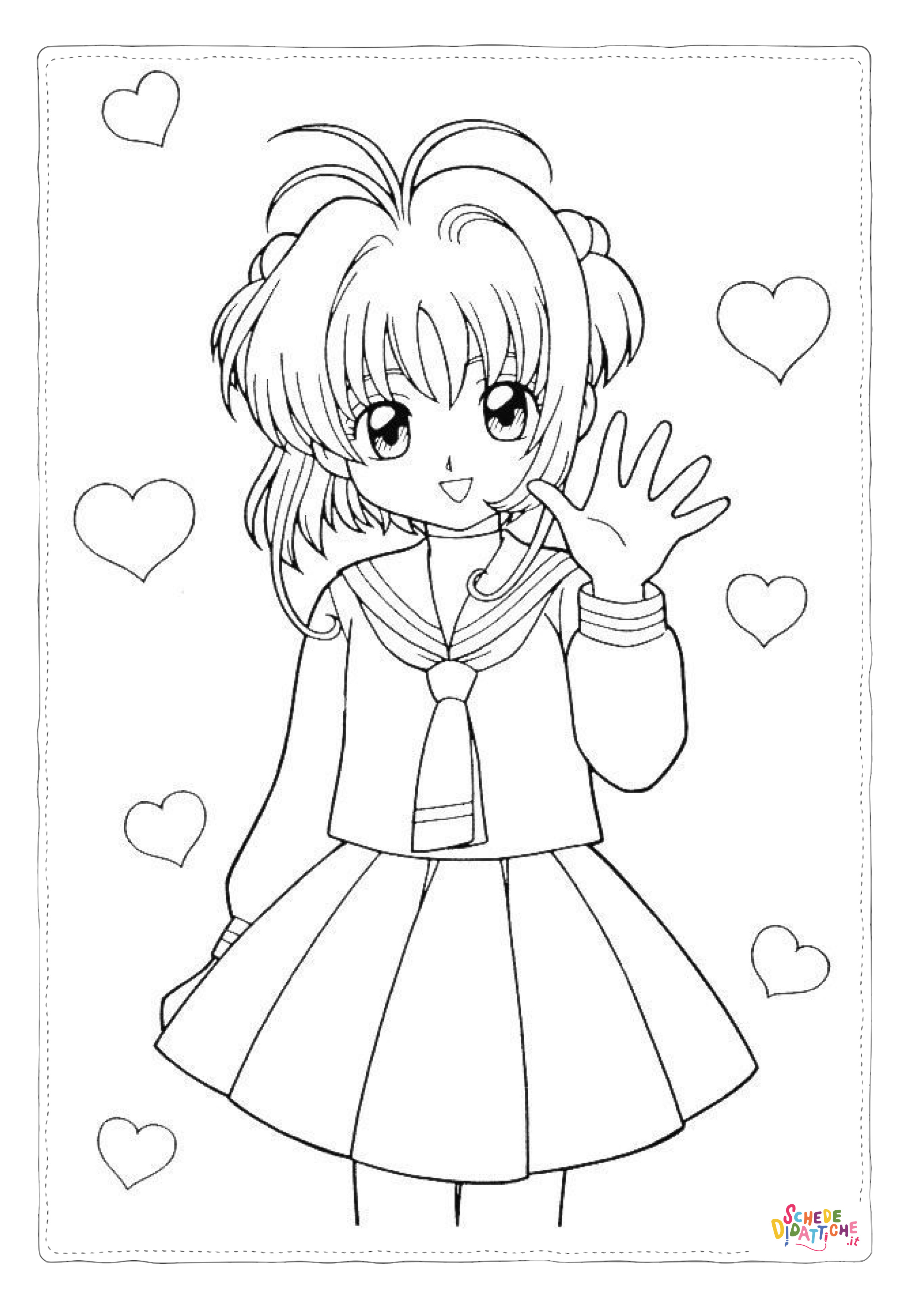Disegno "Disegno di Sailor Moon da stampare e colorare 80" Disegno di Sailor Moon da stampare e colorare 80