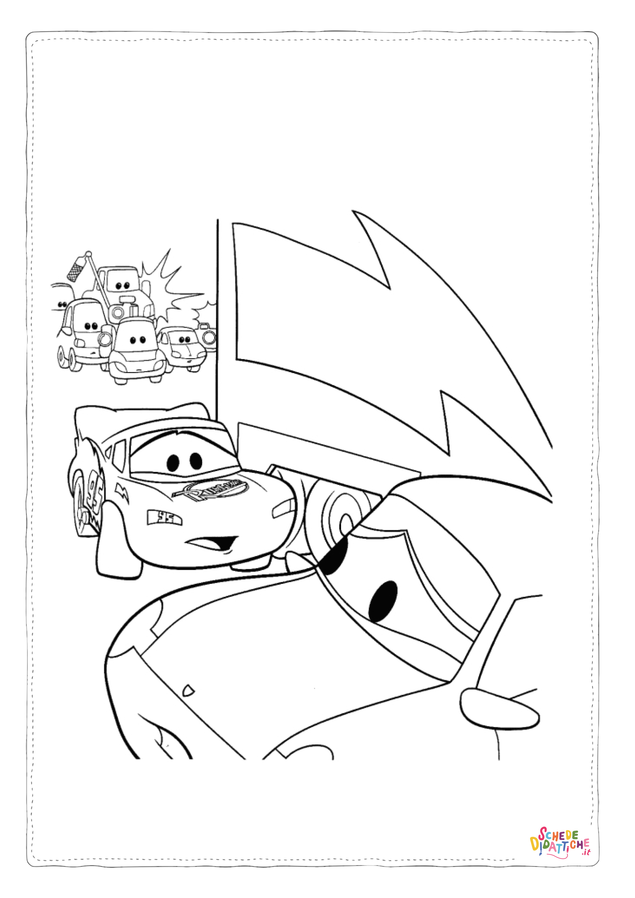 Disegno "Disegno di Cars da stampare e colorare 90" Disegno di Cars da stampare e colorare 90