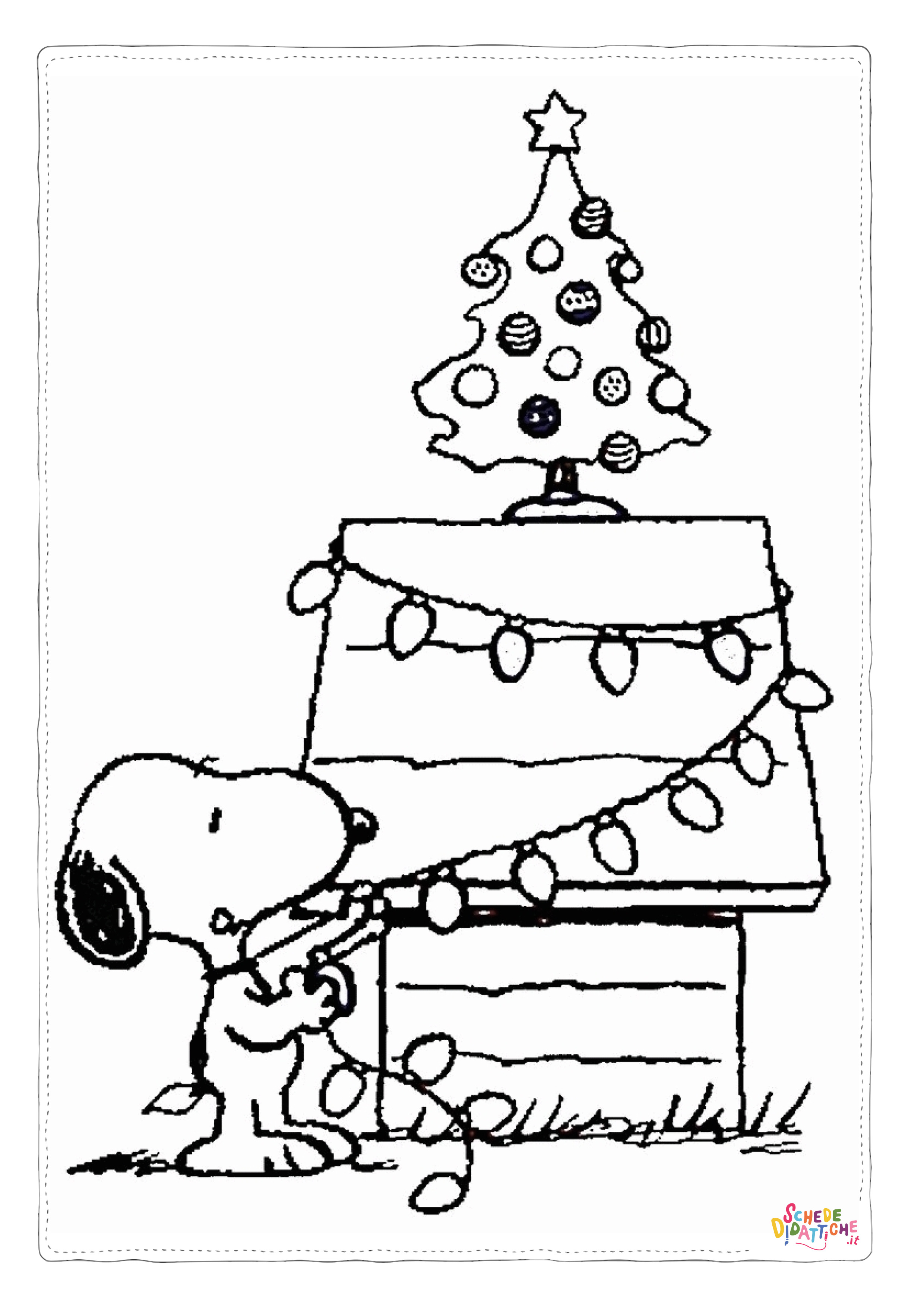 Disegno "Disegno di Snoopy da stampare e colorare 9" Disegno di Snoopy da stampare e colorare 9