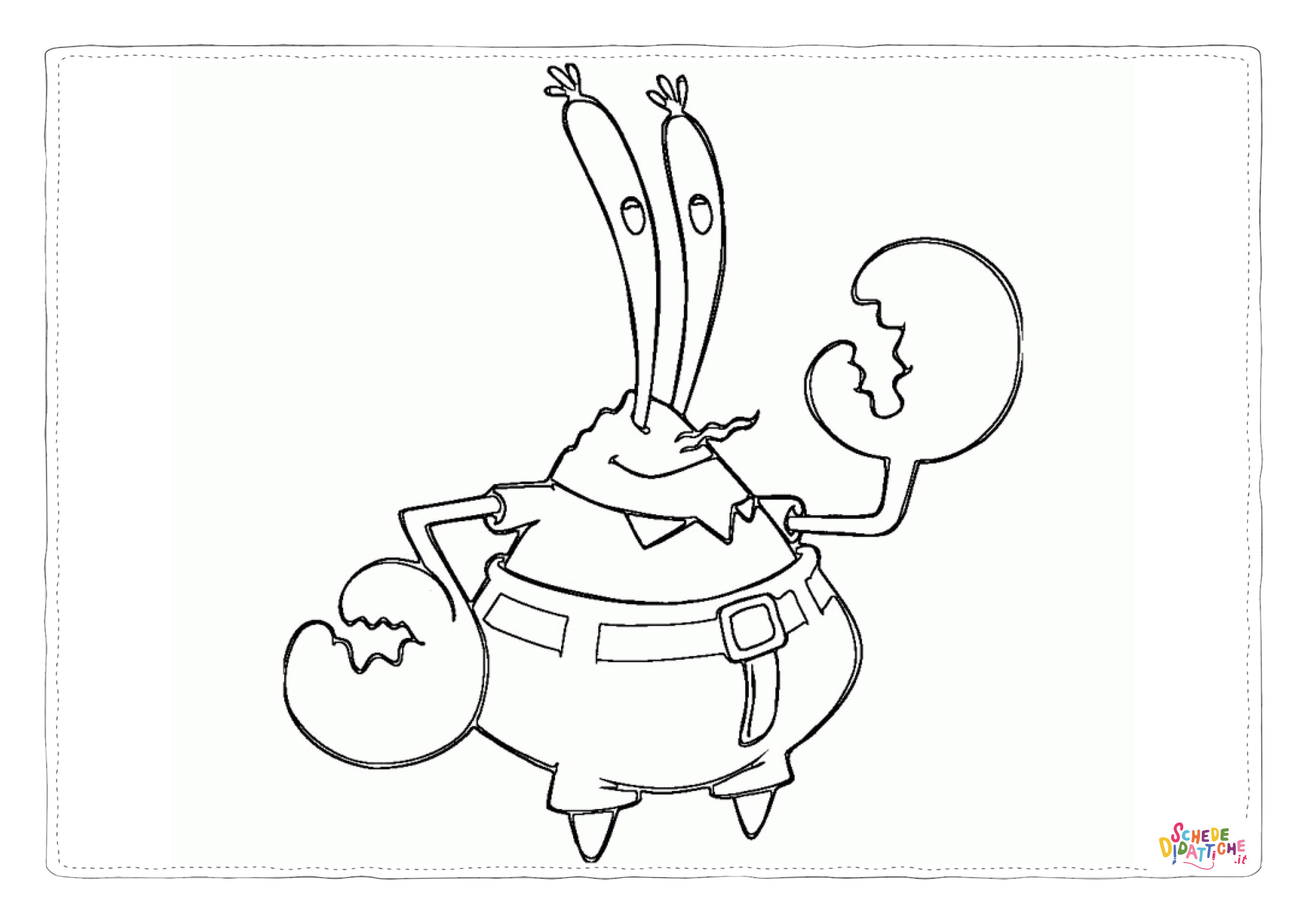 Disegno di Spongebob da stampare e colorare 1