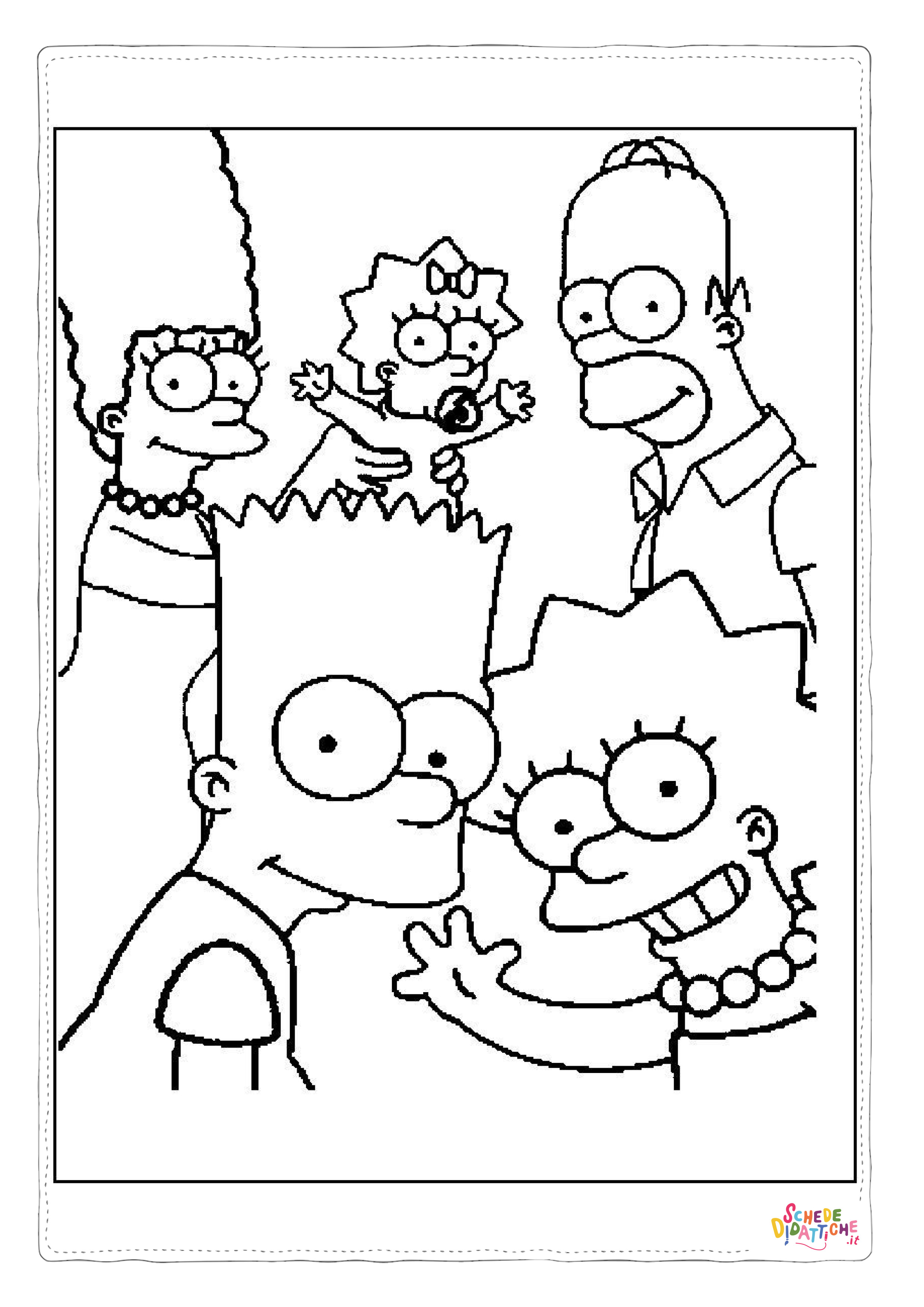 Disegno di I Simpson da stampare e colorare 61