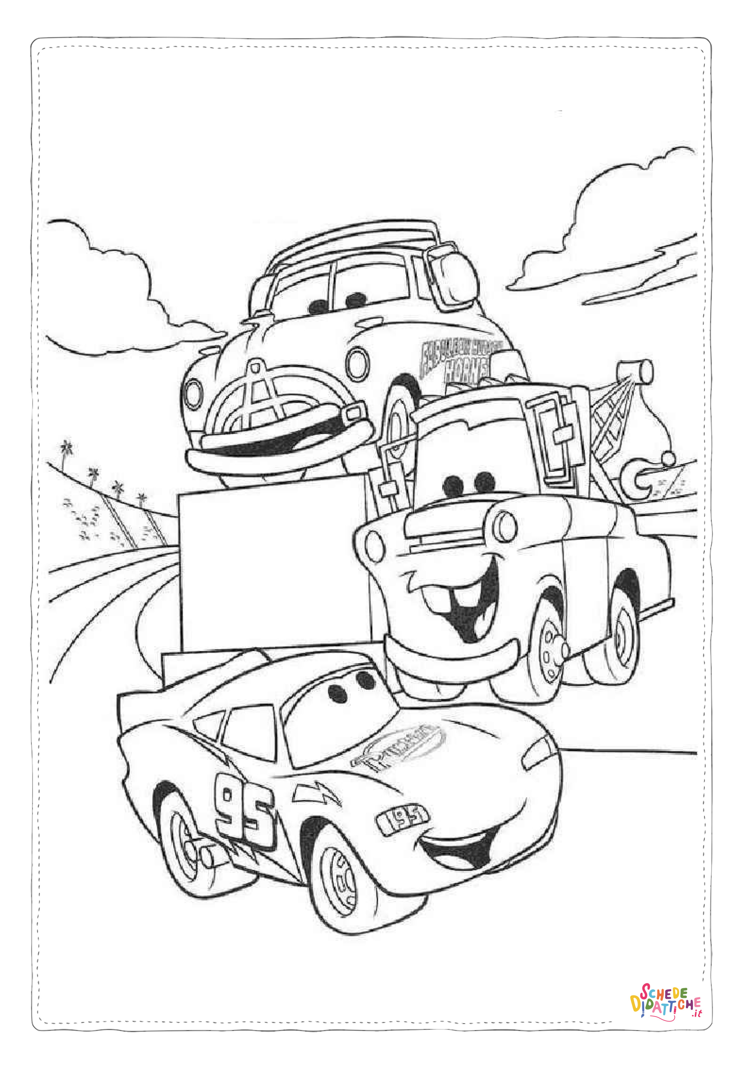 Disegno di Cars da stampare e colorare 257