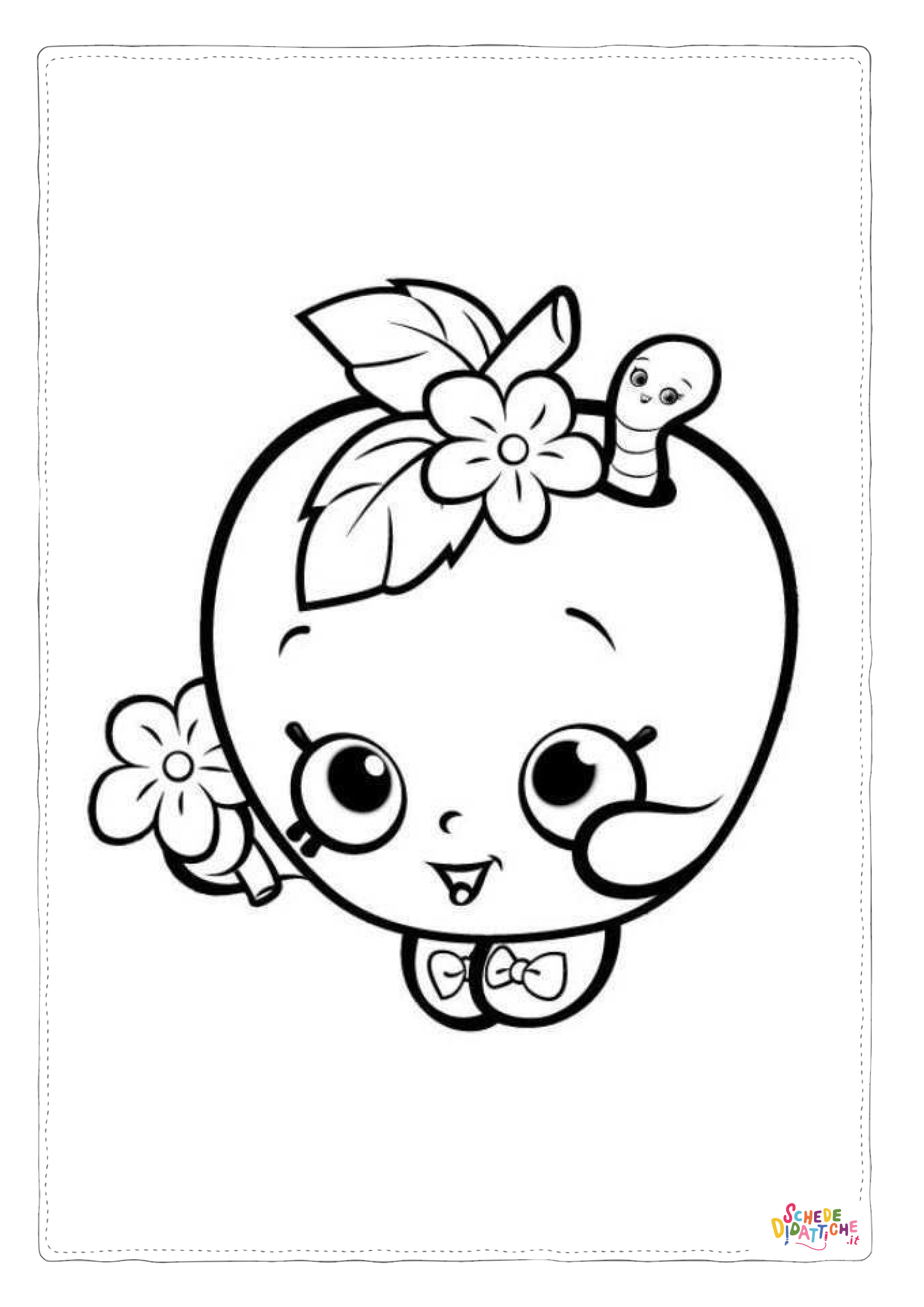 Disegno "Disegno di fragola da stampare e colorare 27" Disegno di fragola da stampare e colorare 27