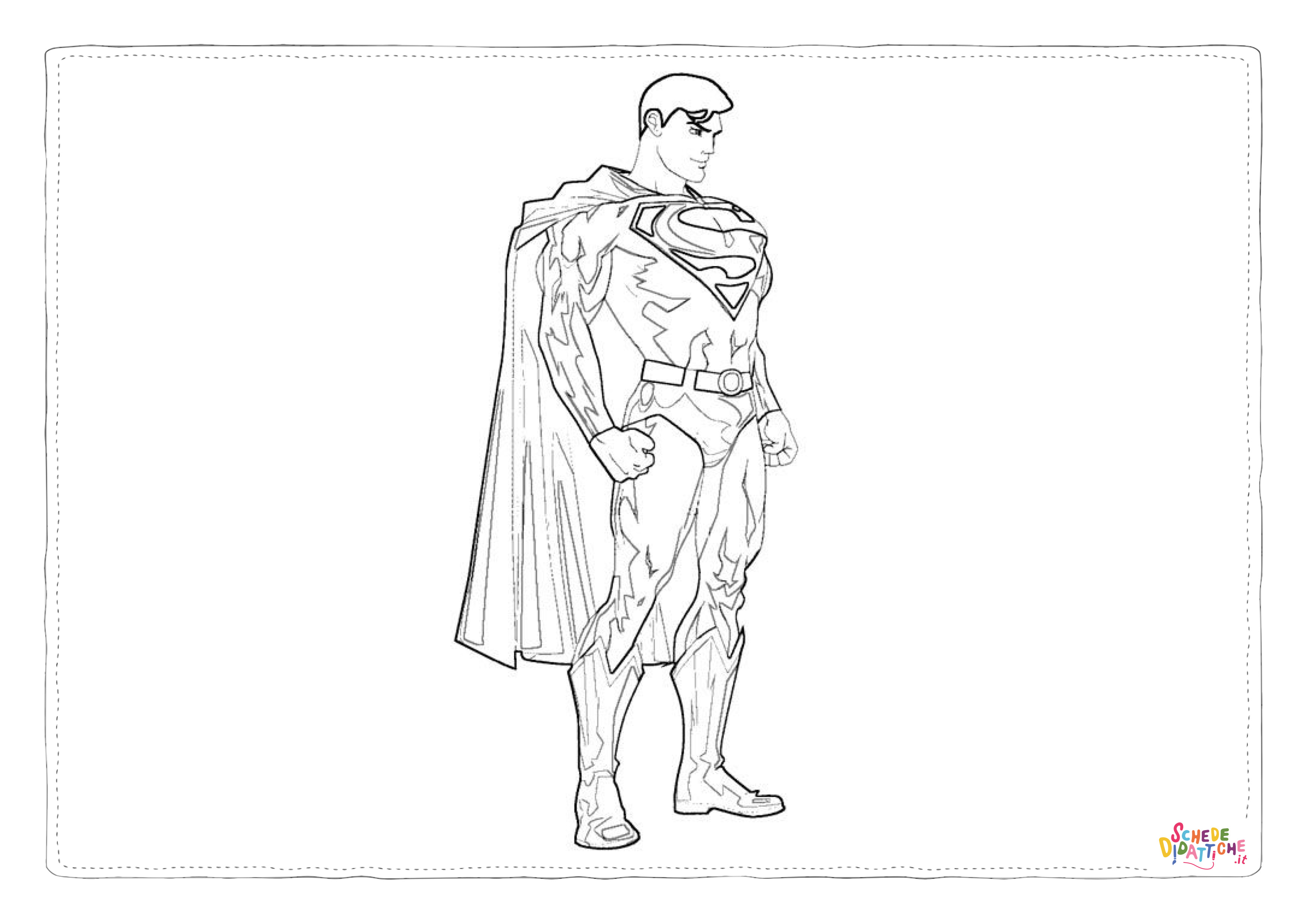Disegno "Disegno di Superman da stampare e colorare 14" Disegno di Superman da stampare e colorare 14