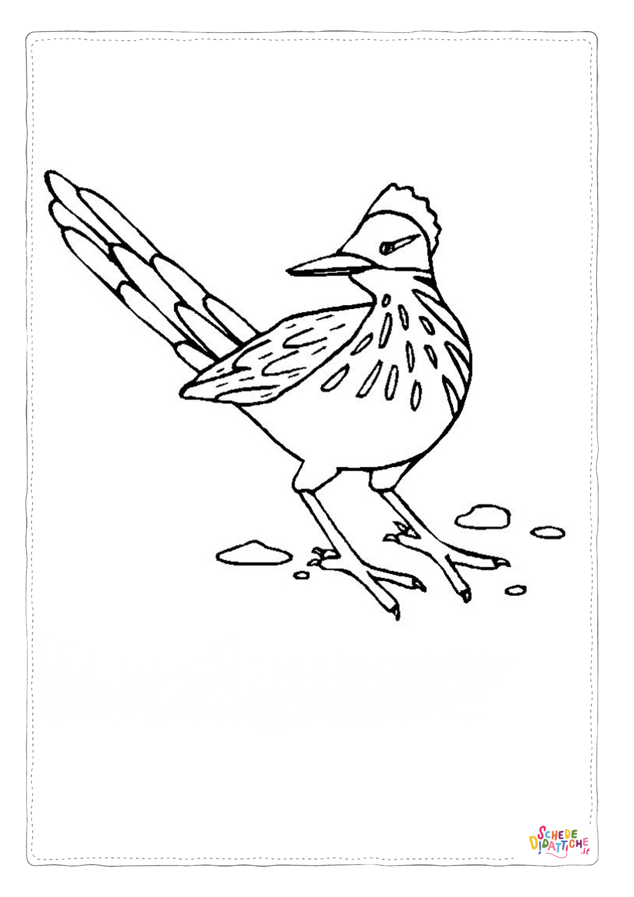 Disegno "Disegno di uccello da stampare e colorare 29" Disegno di uccello da stampare e colorare 29