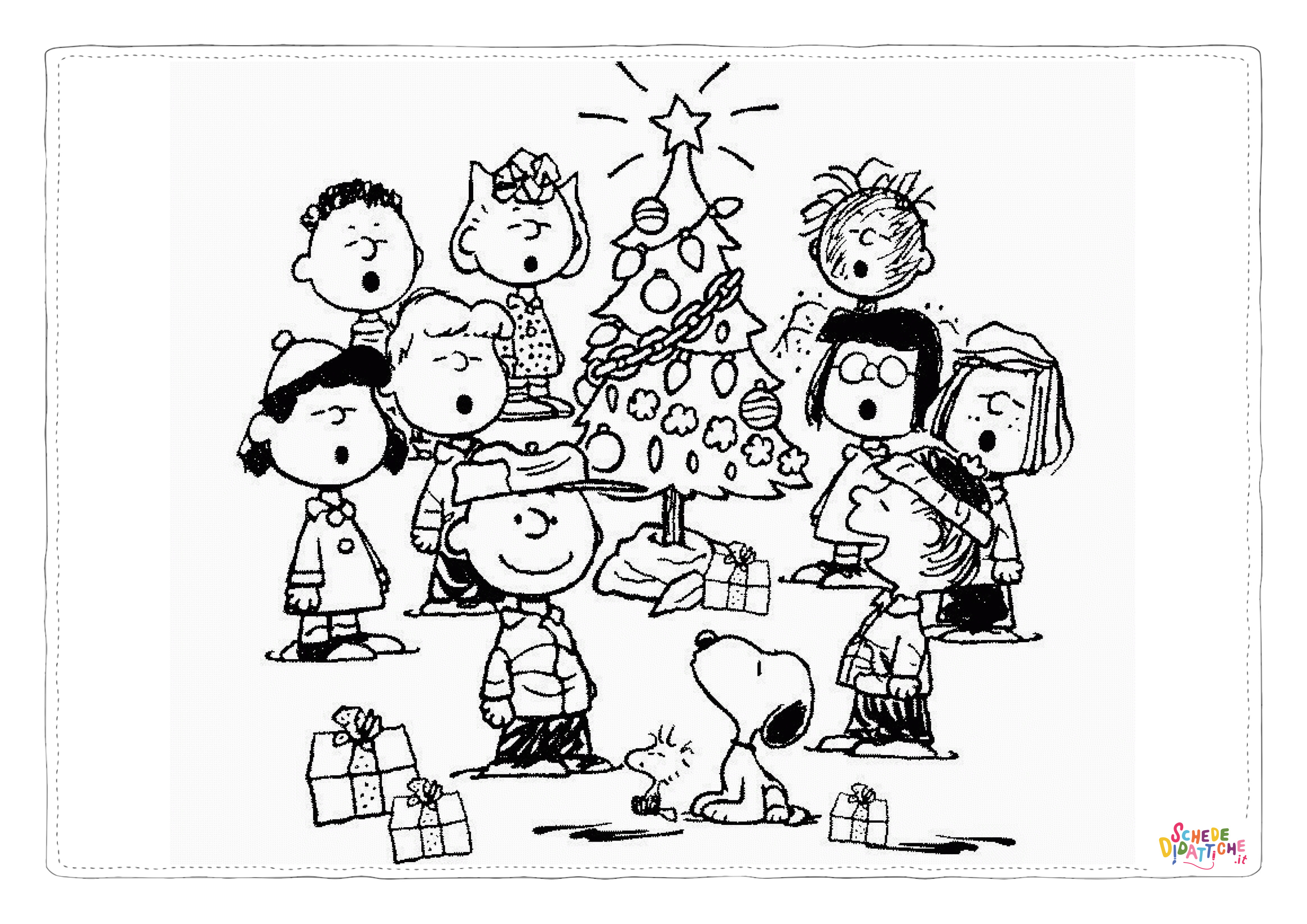 Disegno "Disegno di Snoopy da stampare e colorare 7" Disegno di Snoopy da stampare e colorare 7