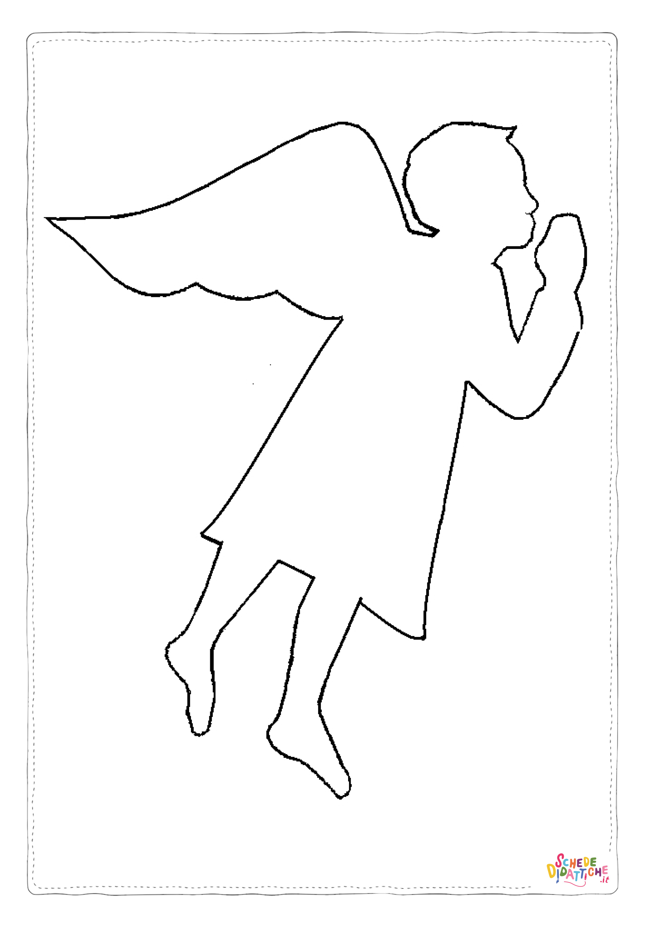 Disegno di angelo da stampare e colorare 32