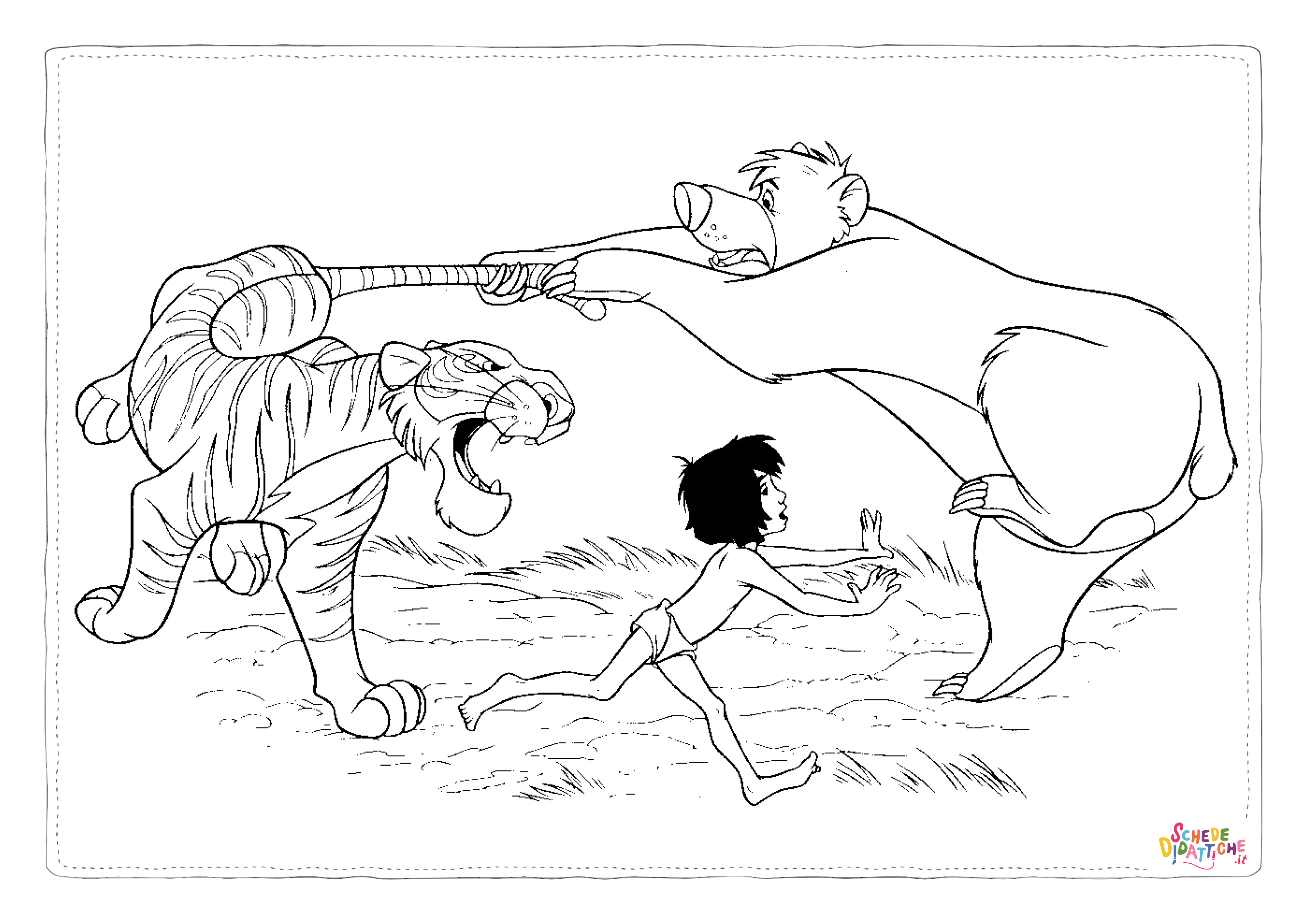 Disegno "Disegno di Il libro della giungla da stampare e colorare 80" Disegno di Il libro della giungla da stampare e colorare 80