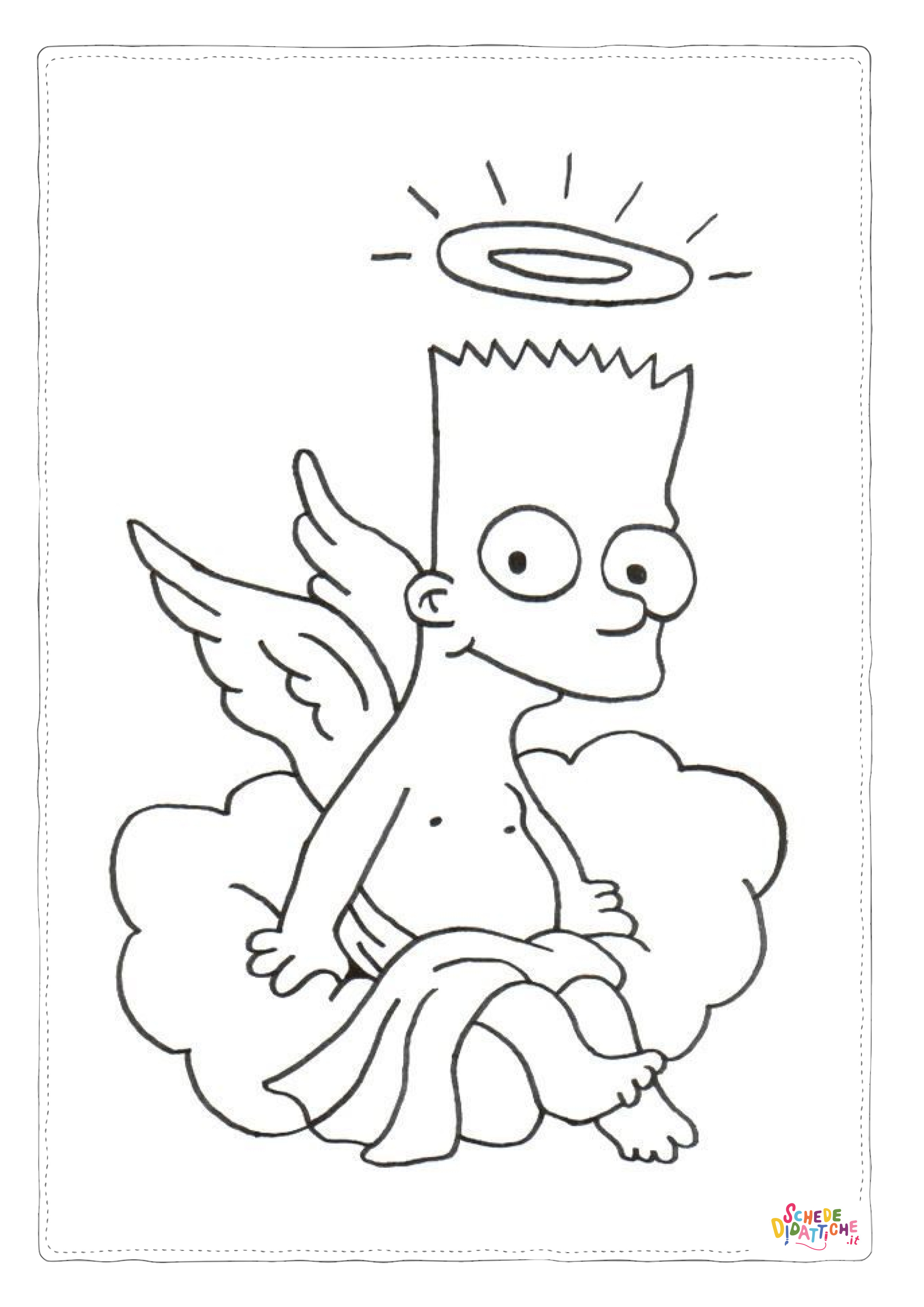 Disegno "Disegno di I Simpson da stampare e colorare 73" Disegno di I Simpson da stampare e colorare 73