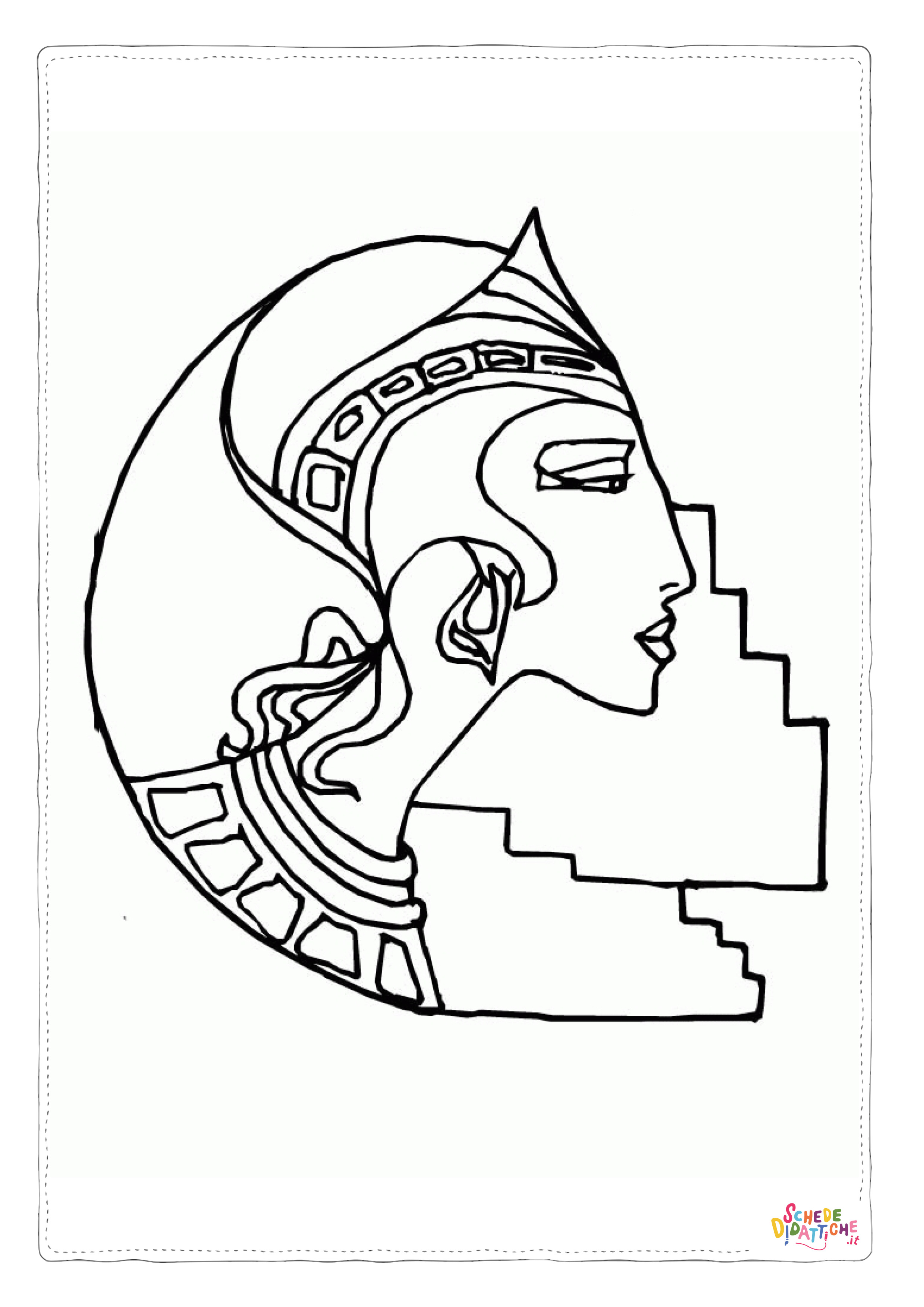 Disegno "Disegno di Impero Egizio da stampare e colorare 39" Disegno di Impero Egizio da stampare e colorare 39