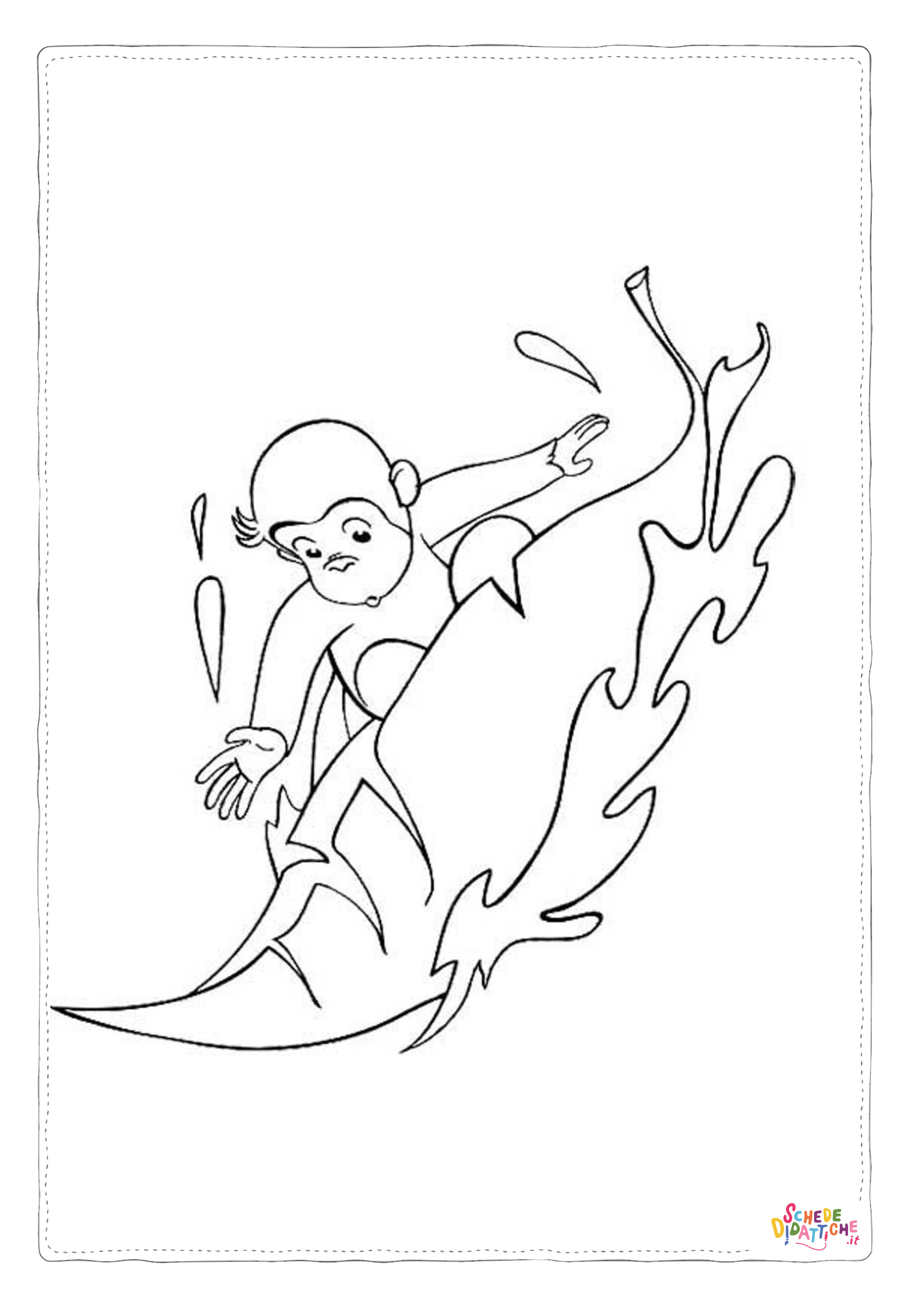 Disegno "Disegno di Curioso come George da stampare e colorare" Disegno di Curioso come George da stampare e colorare