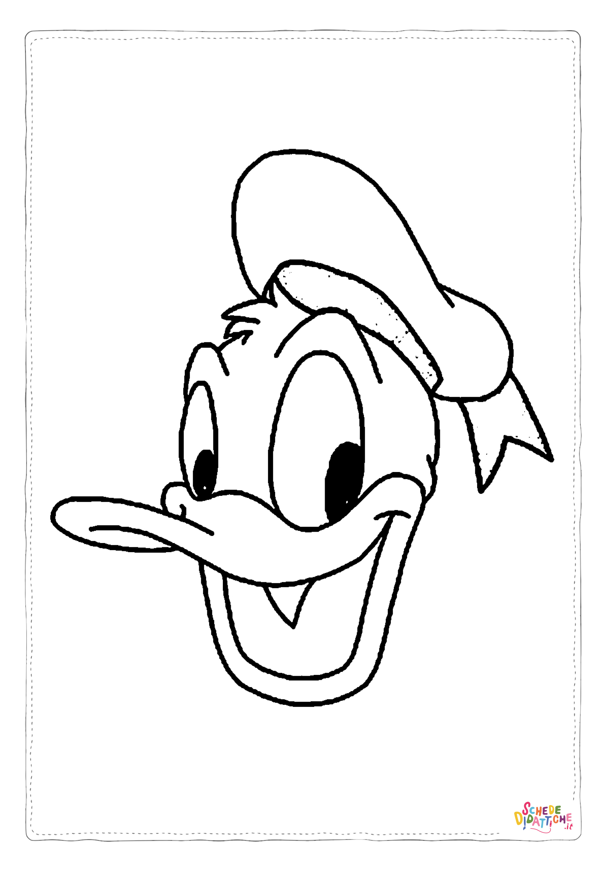 Disegno "Disegno di Paperino da stampare e colorare 41" Disegno di Paperino da stampare e colorare 41