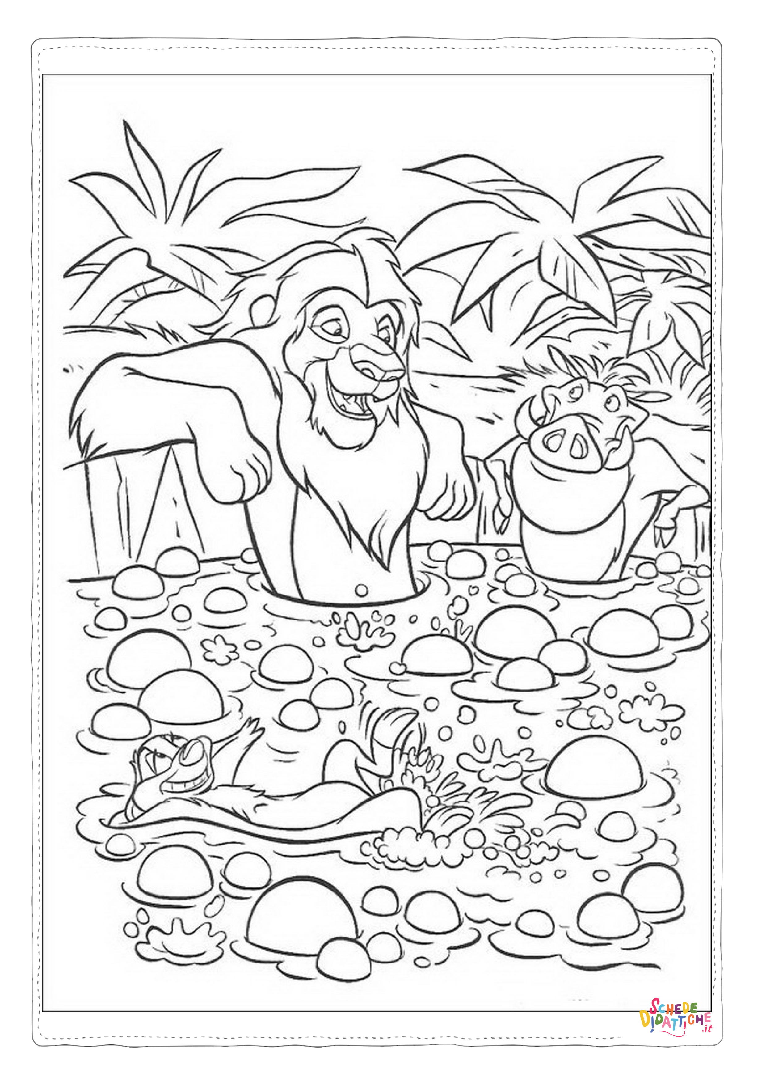 Disegno "Disegno di Re Leone da stampare e colorare 120" Disegno di Re Leone da stampare e colorare 120