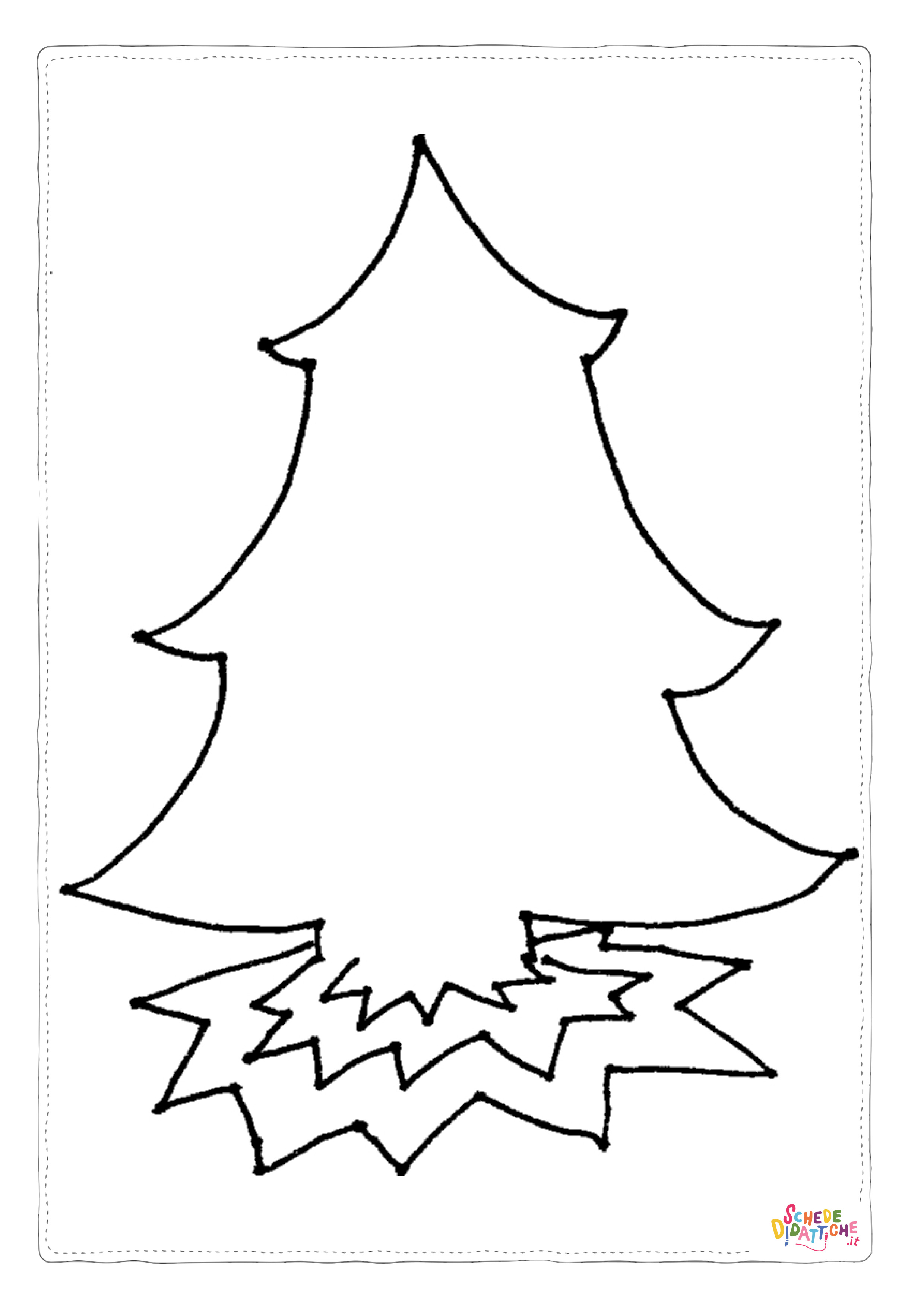 Disegno "Disegno di albero di Natale da stampare e colorare 96" Disegno di albero di Natale da stampare e colorare 96