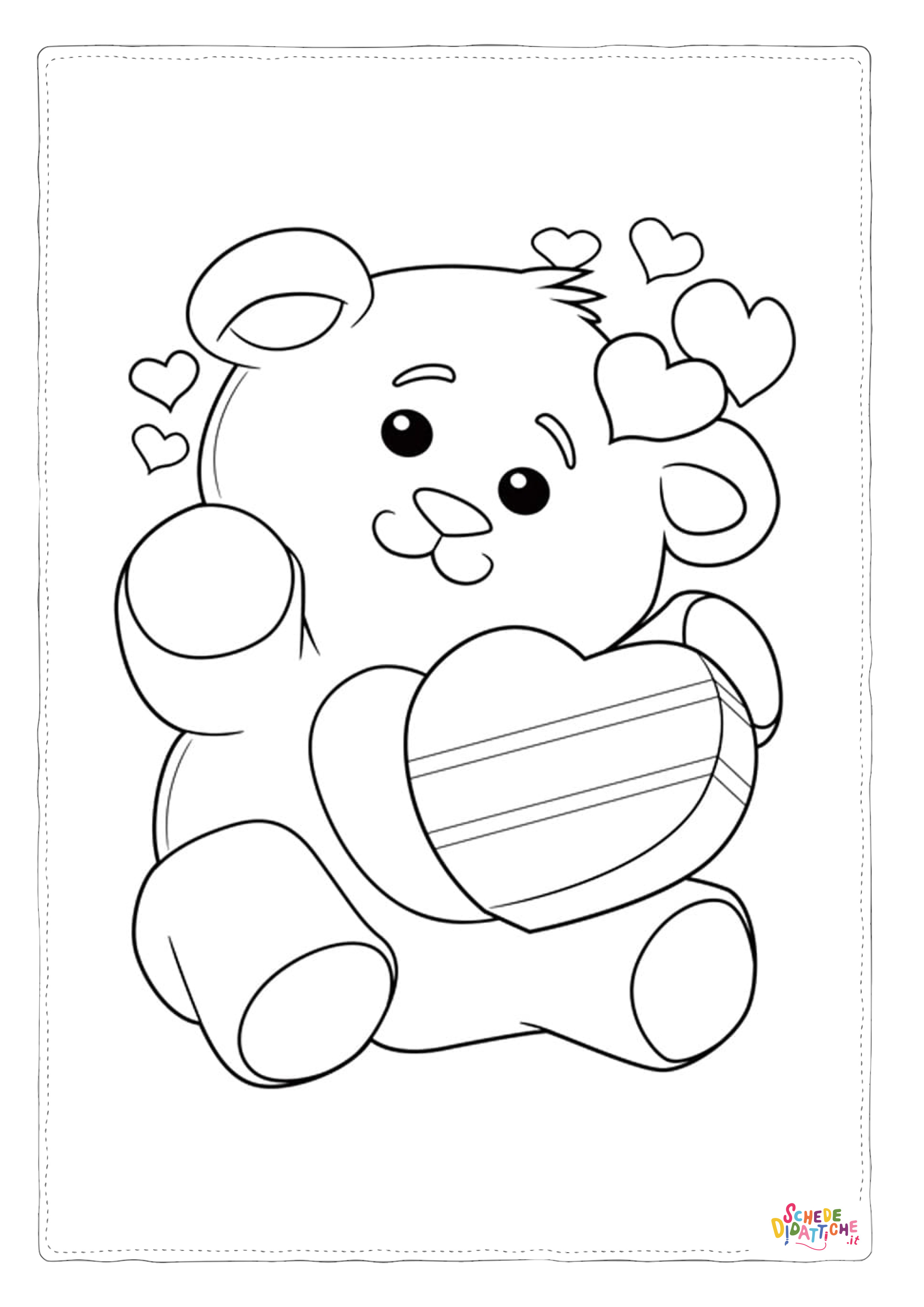 Disegno "Disegno di San Valentino da stampare e colorare 65" Disegno di San Valentino da stampare e colorare 65