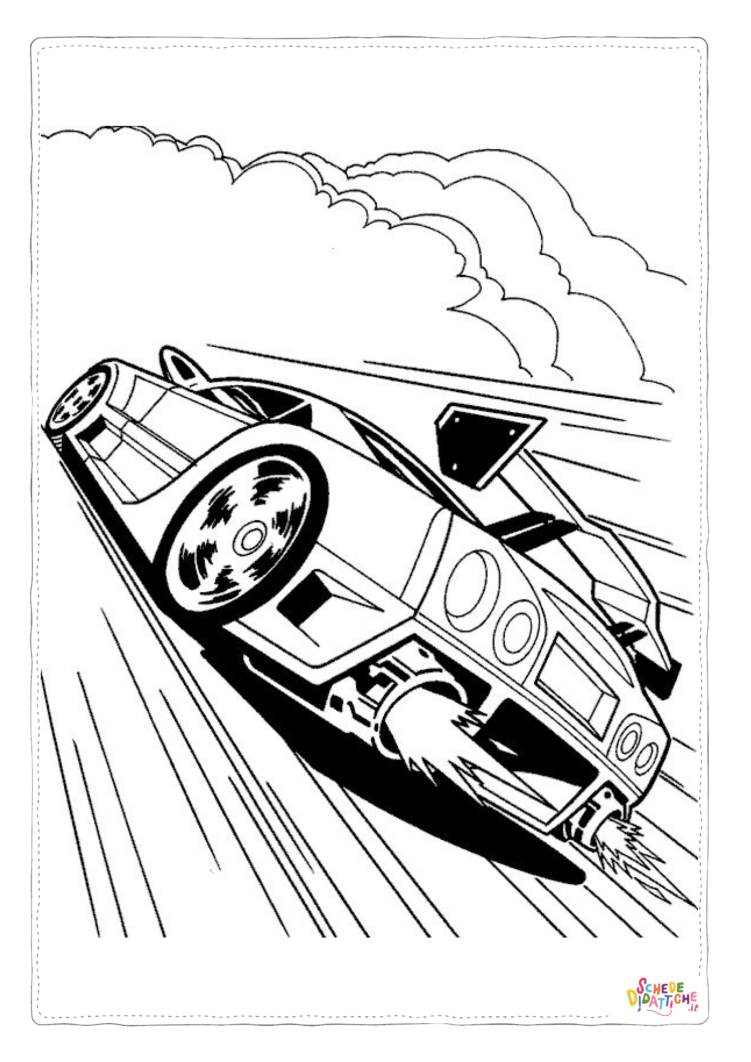 Disegno "Disegno di automobile da stampare e colorare 173" Disegno di automobile da stampare e colorare 173