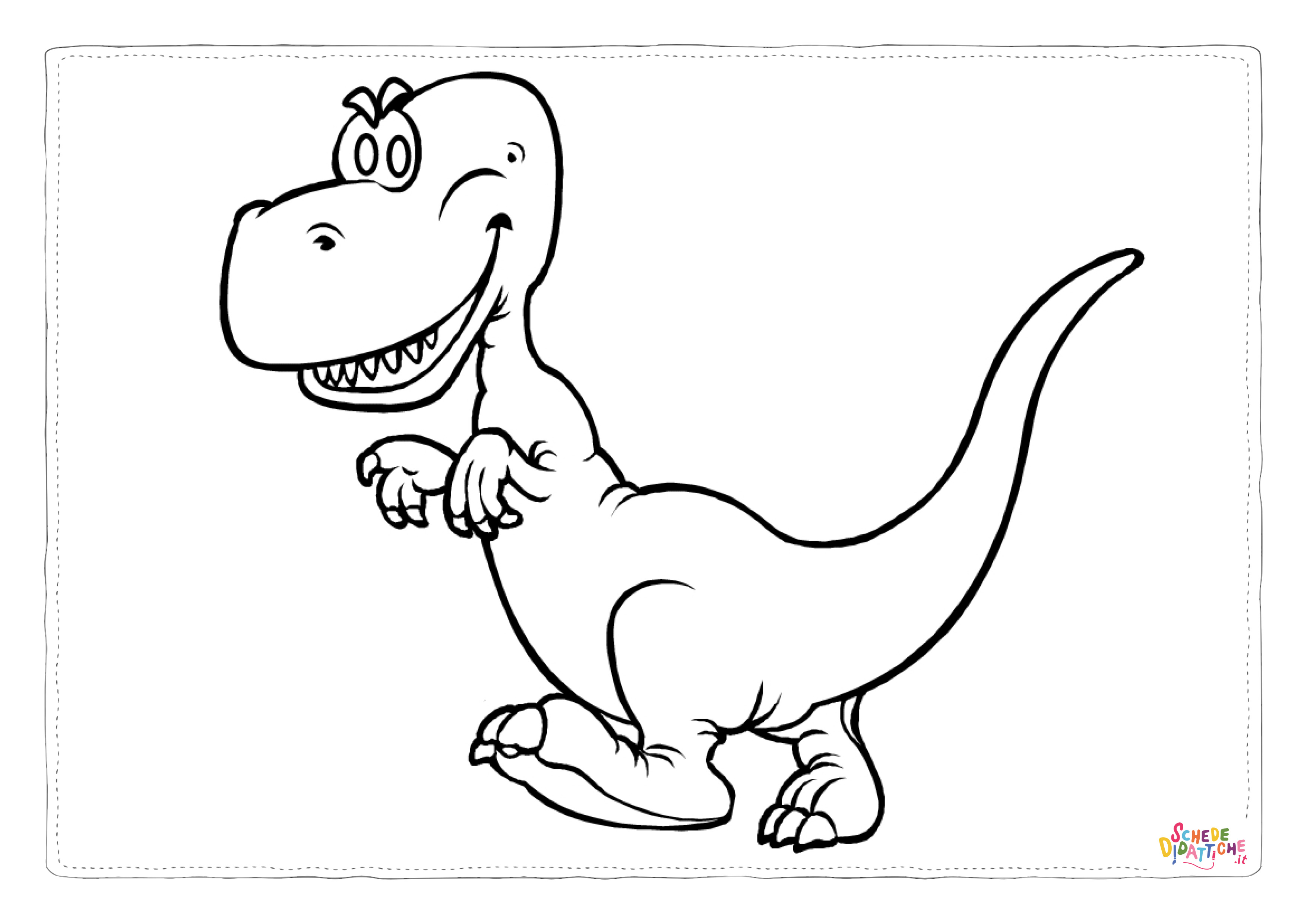 Disegno "Disegno di Velociraptor da stampare e colorare 12" Disegno di Velociraptor da stampare e colorare 12