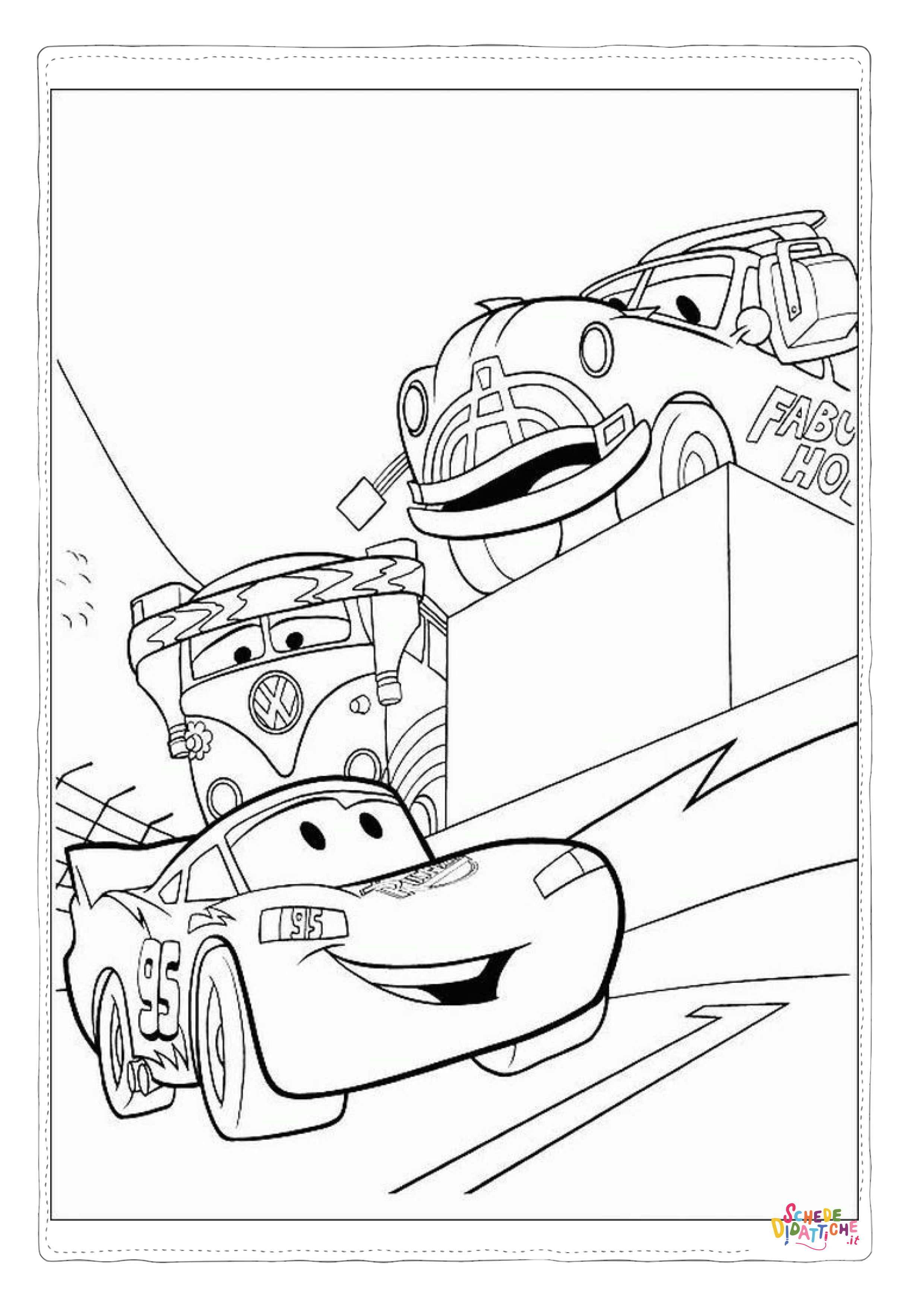 Disegno di Cars da stampare e colorare 263