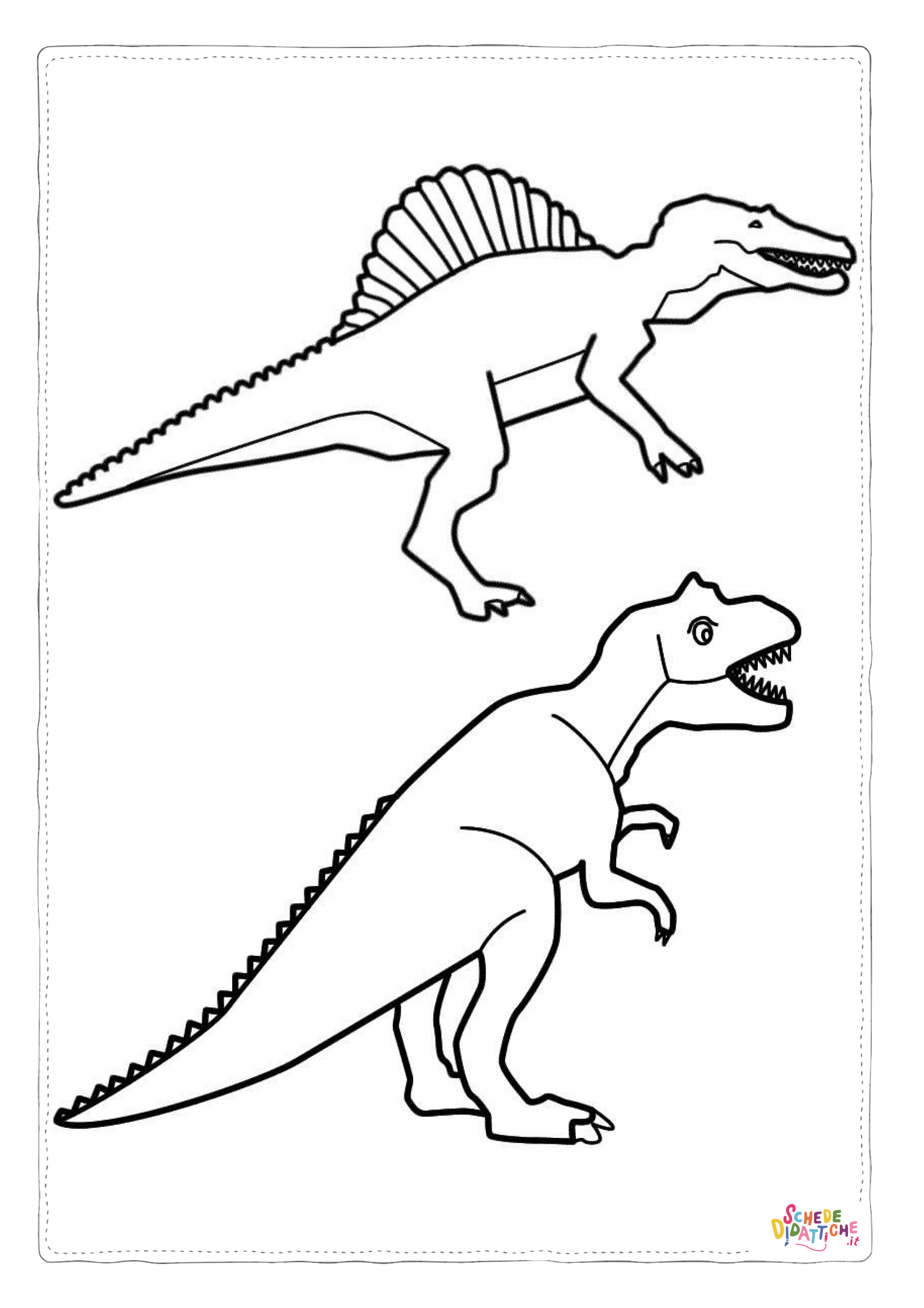 Disegno "Disegno di Spinosauro da stampare e colorare 22" Disegno di Spinosauro da stampare e colorare 22