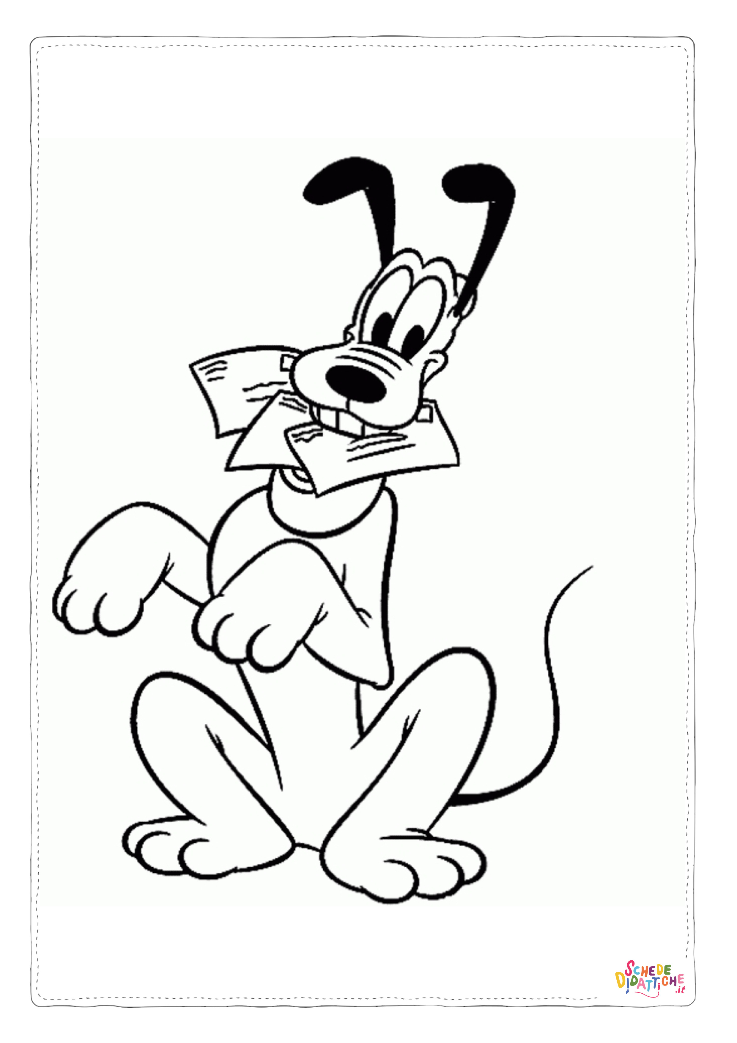 Disegno "Disegno di Pluto da stampare e colorare 9" Disegno di Pluto da stampare e colorare 9