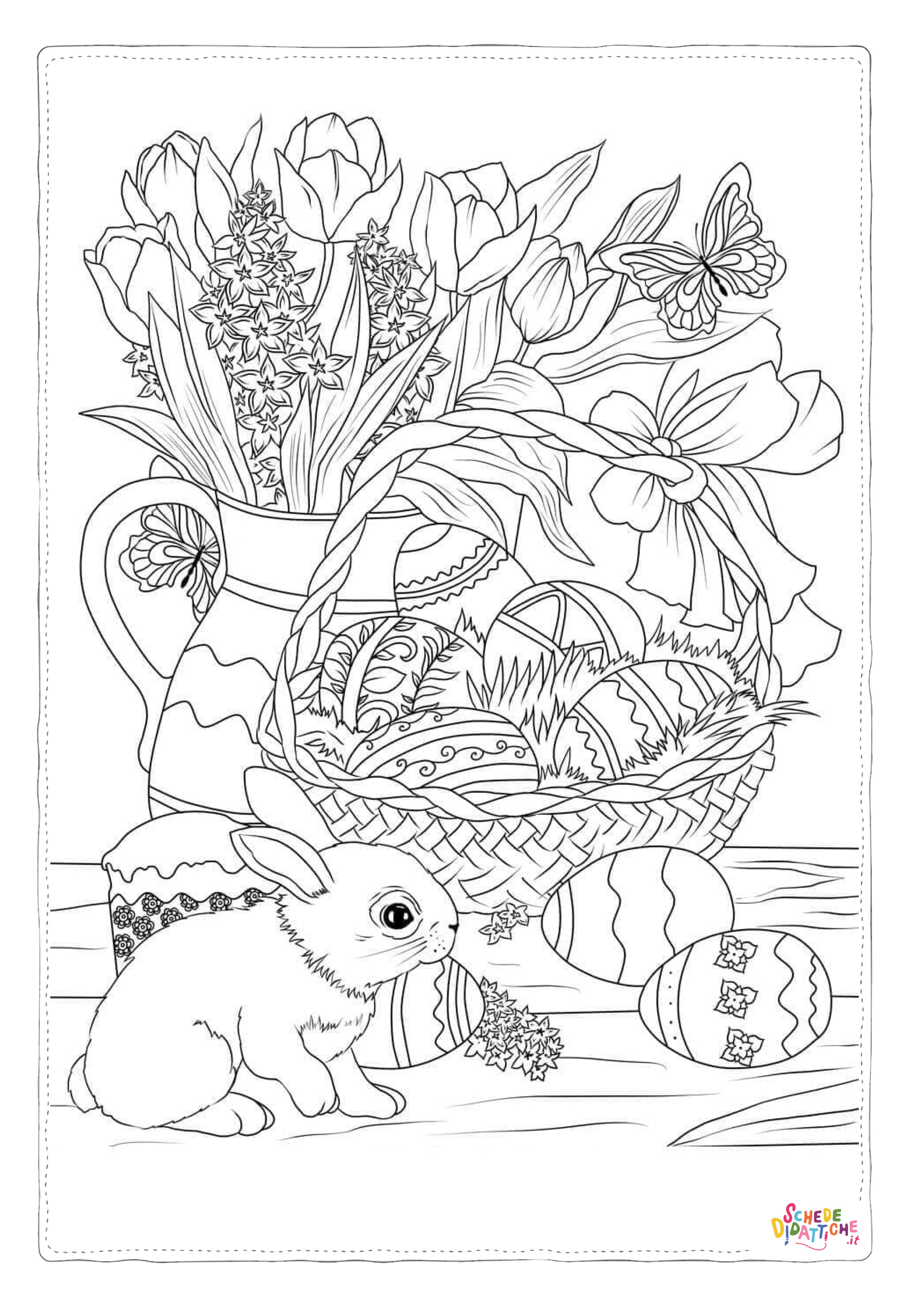 Disegno "Disegno di uovo di Pasqua da stampare e colorare 123" Disegno di uovo di Pasqua da stampare e colorare 123