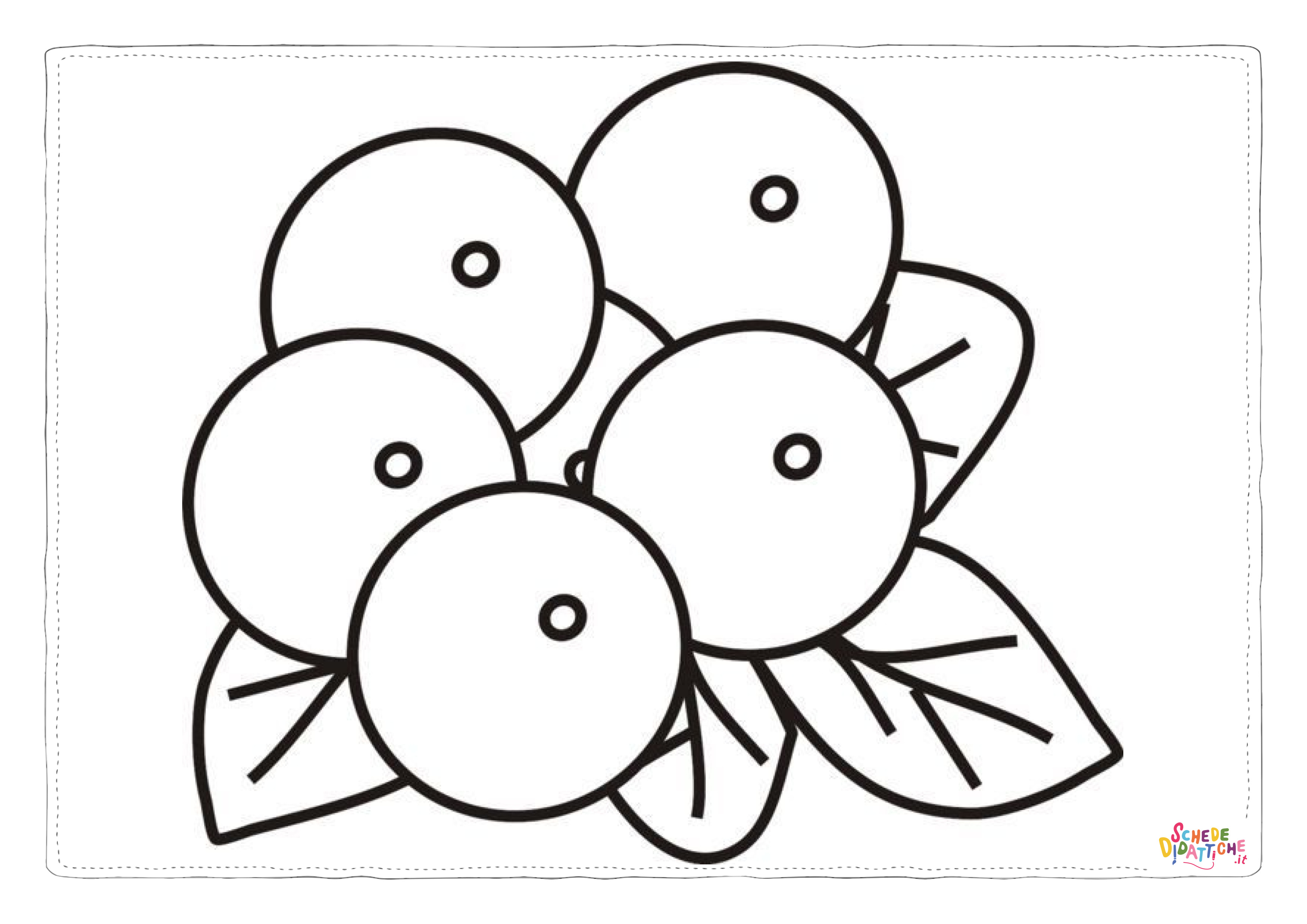 Disegno di ciliegia da stampare e colorare 13