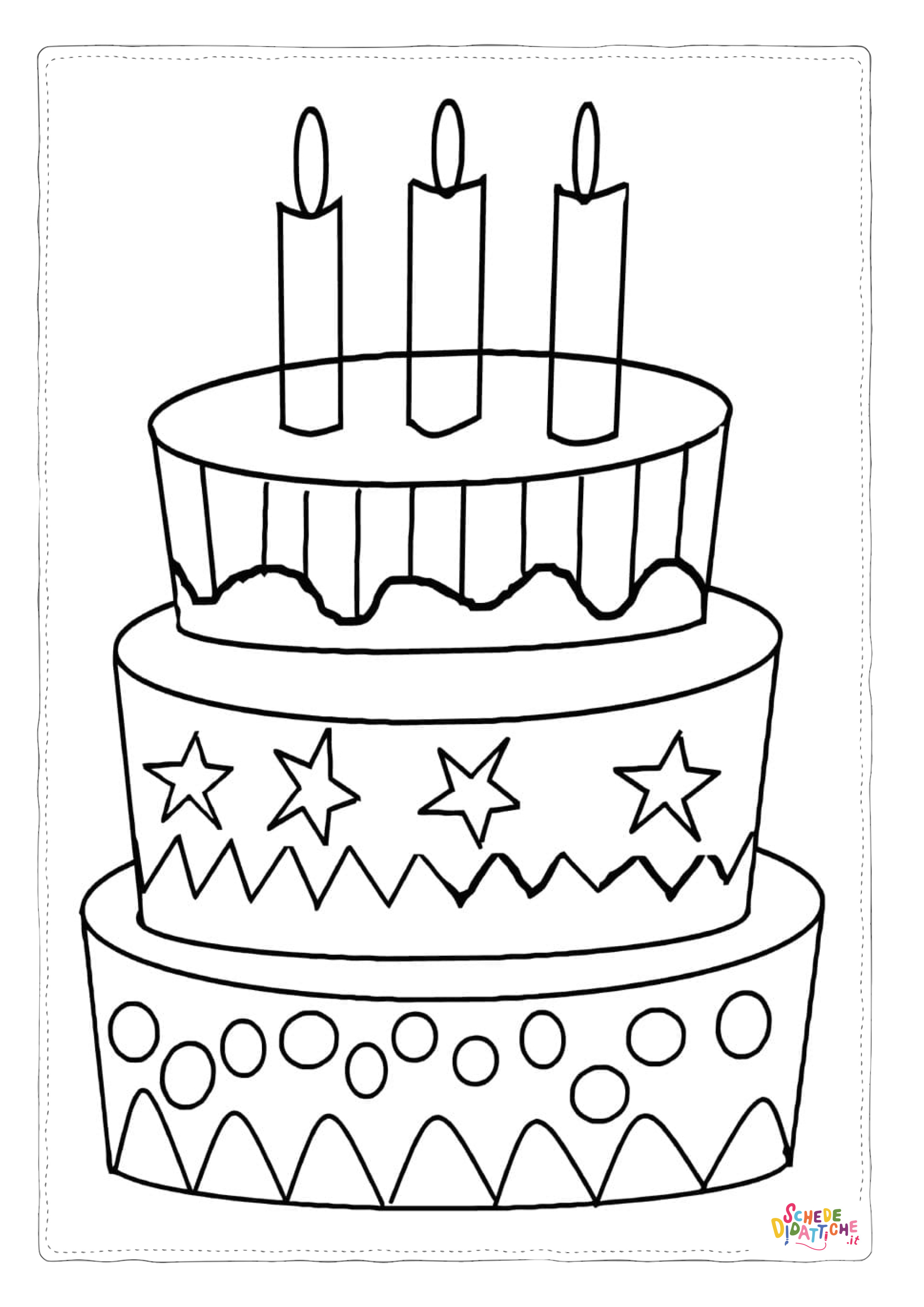 Disegno "Disegno di compleanno da stampare e colorare 89" Disegno di compleanno da stampare e colorare 89