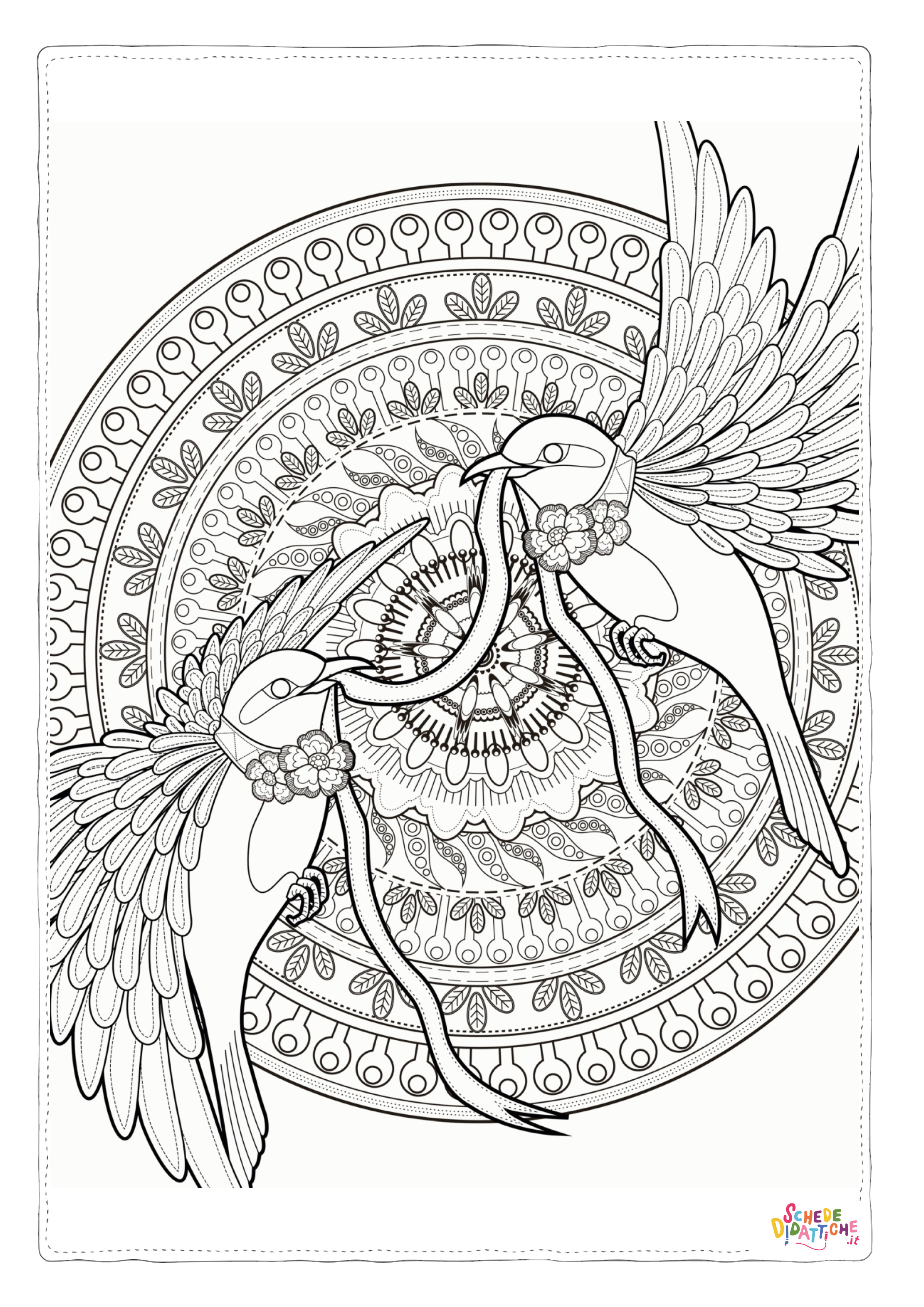 Disegno "Disegno di mandala da stampare e colorare 138" Disegno di mandala da stampare e colorare 138