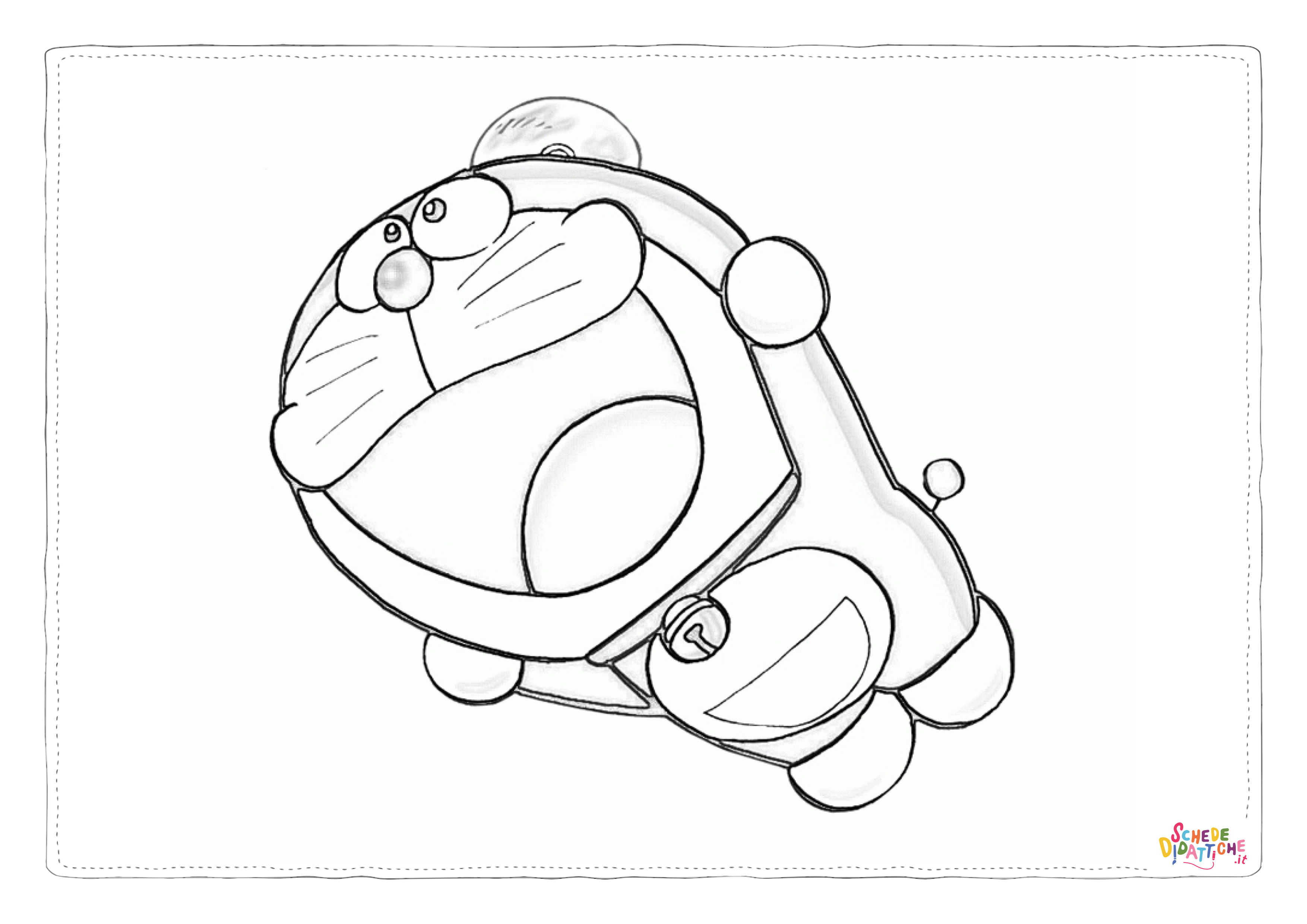 Disegno "Disegno di Doraemon da stampare e colorare 6" Disegno di Doraemon da stampare e colorare 6