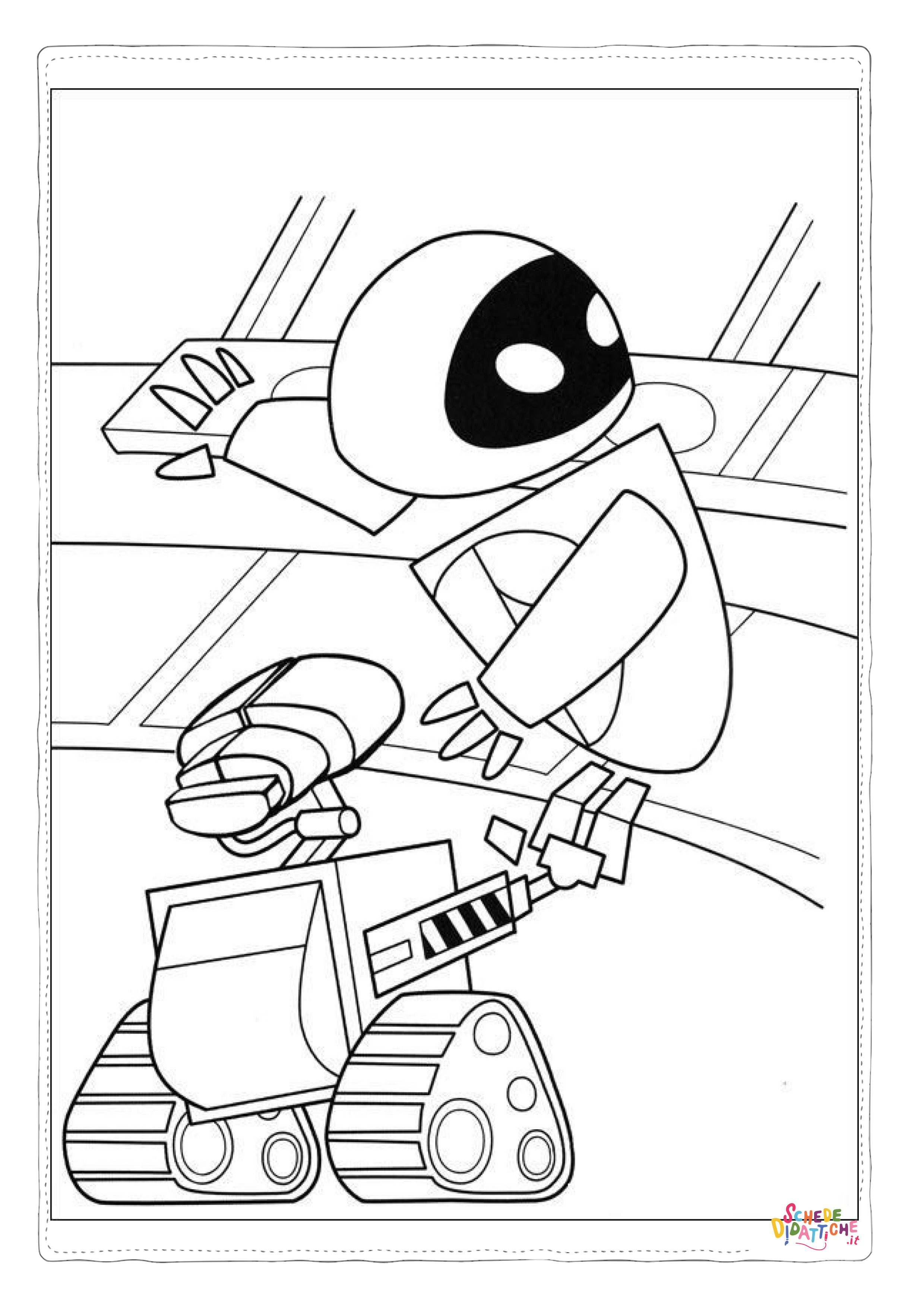 Disegno "Disegno di Wall-E da stampare e colorare 50" Disegno di Wall-E da stampare e colorare 50