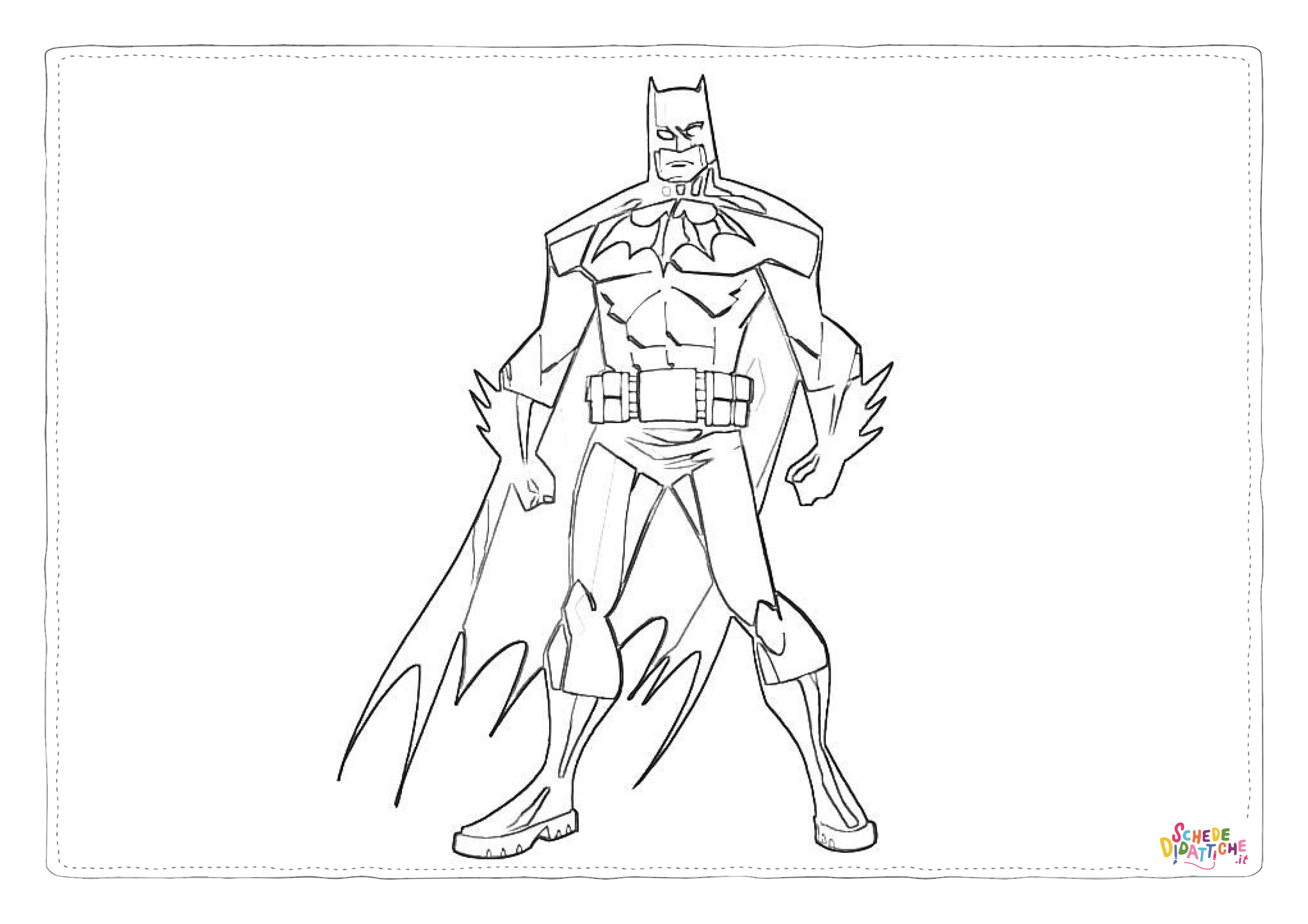 Disegno di Batman e Robin da stampare e colorare 136