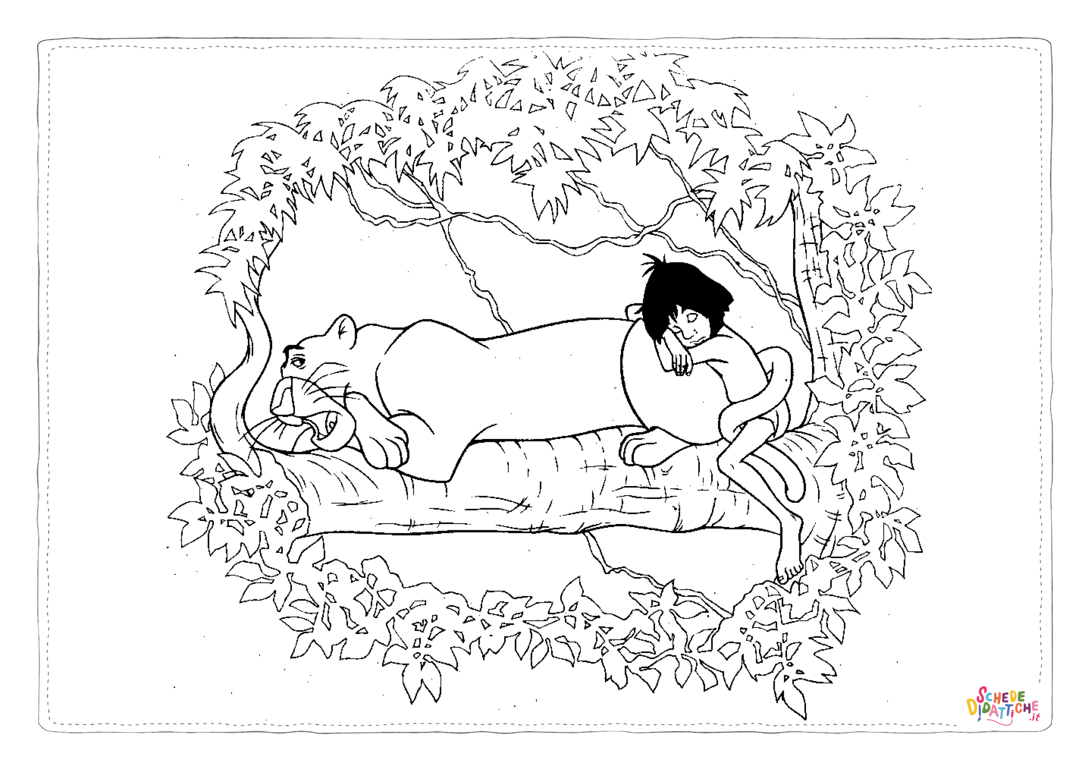 Disegno "Disegno di Il libro della giungla da stampare e colorare 15" Disegno di Il libro della giungla da stampare e colorare 15