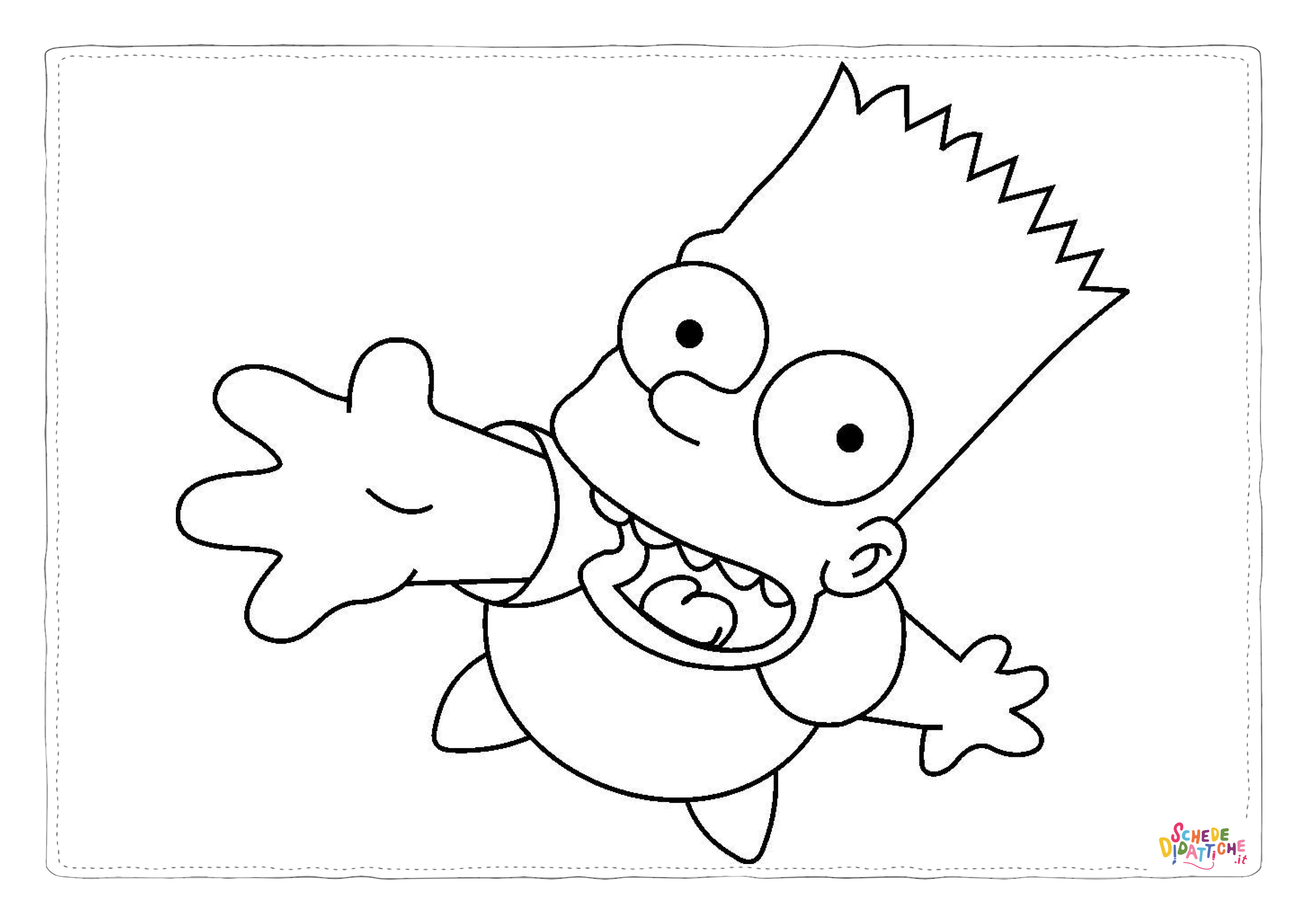 Disegno di I Simpson da stampare e colorare 62
