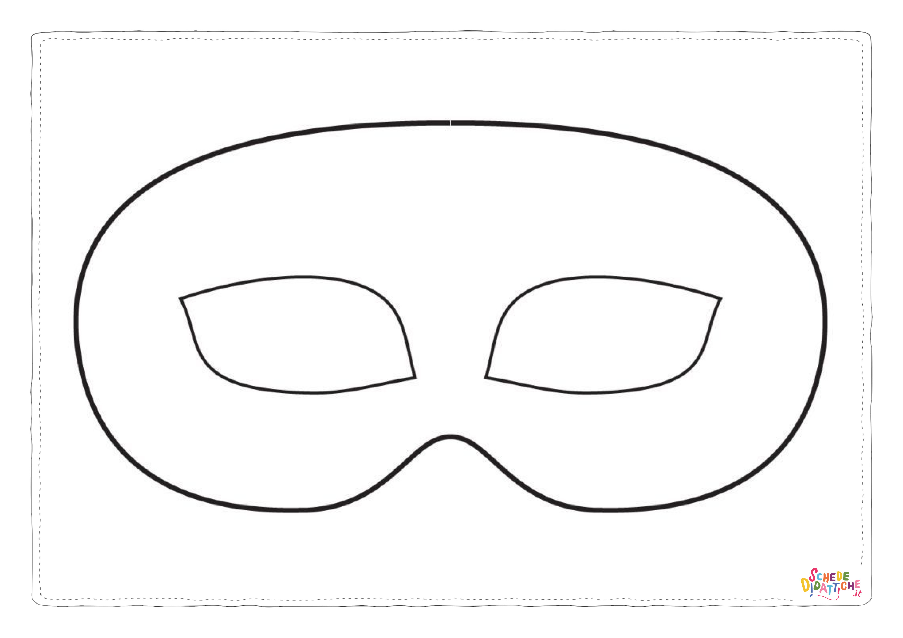 Disegno di maschera da stampare e colorare 110