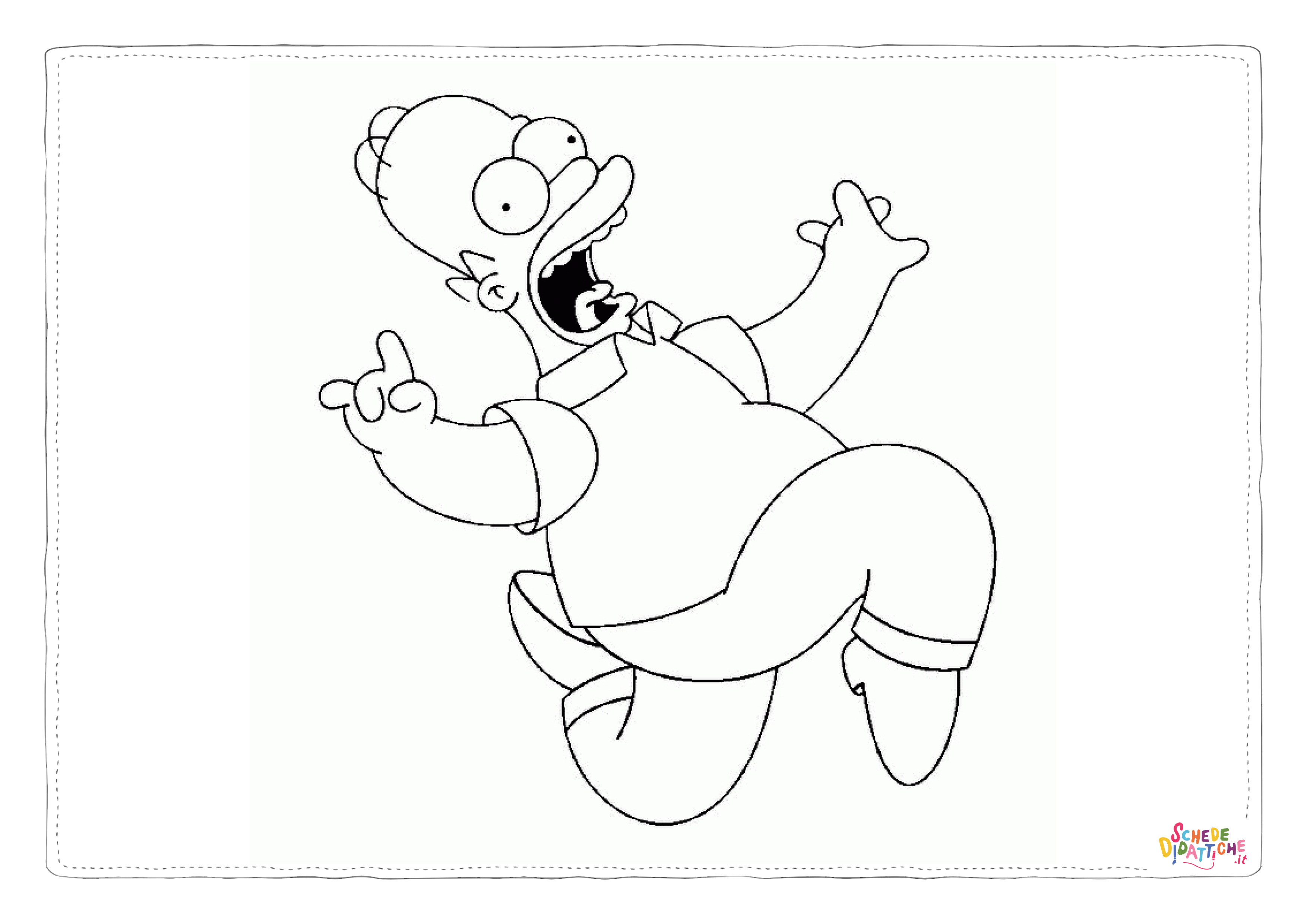 Disegno di I Simpson da stampare e colorare 36