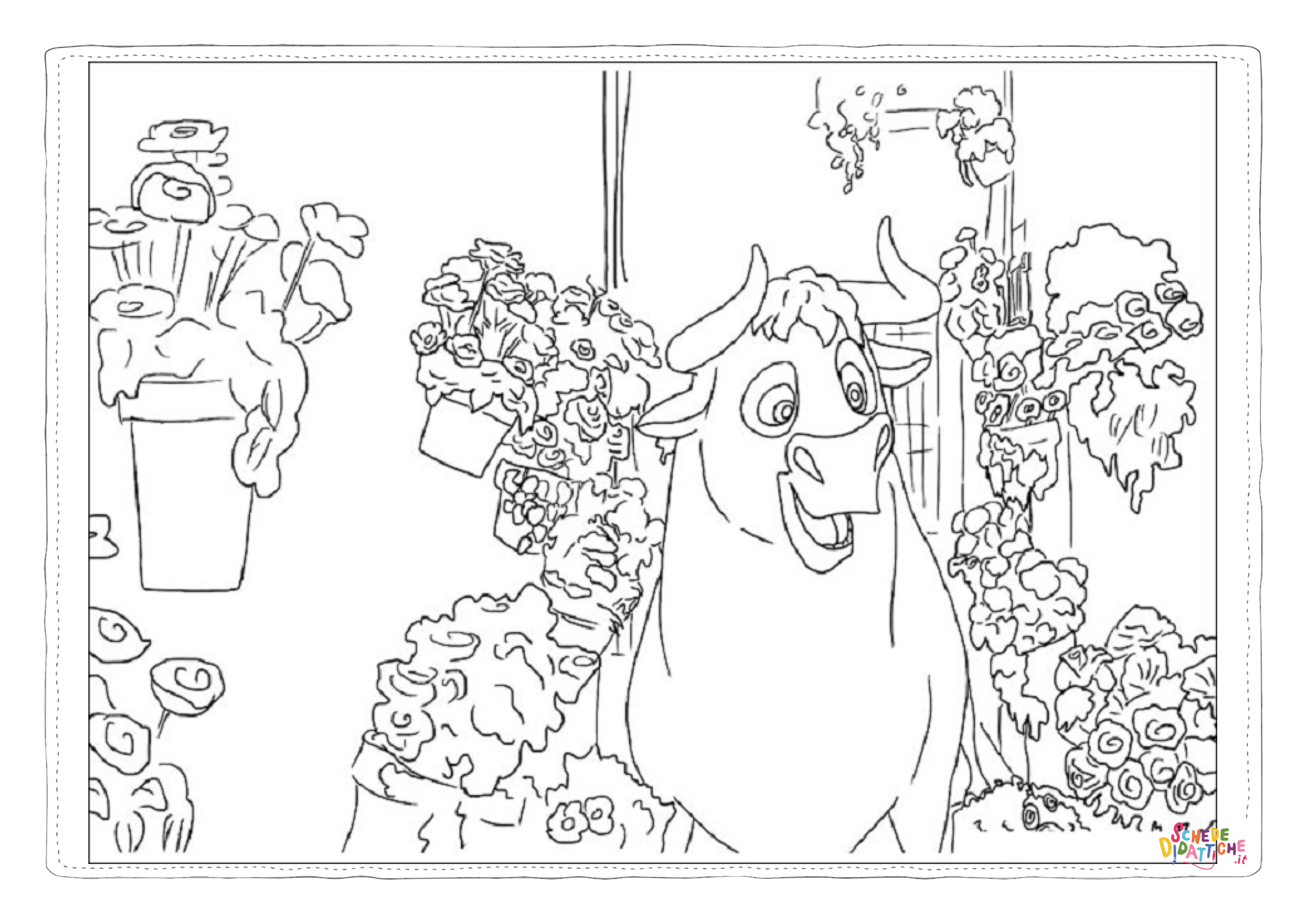 Disegno "Disegno di toro da stampare e colorare 20" Disegno di toro da stampare e colorare 20
