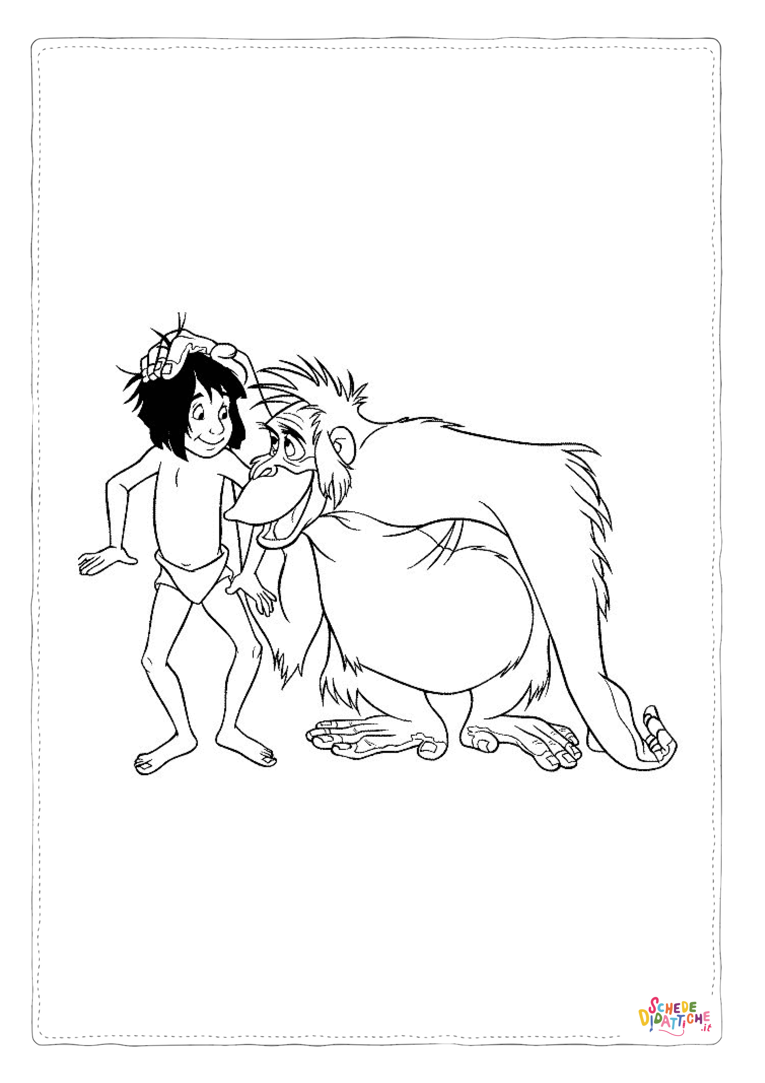 Disegno di Il libro della giungla da stampare e colorare 22