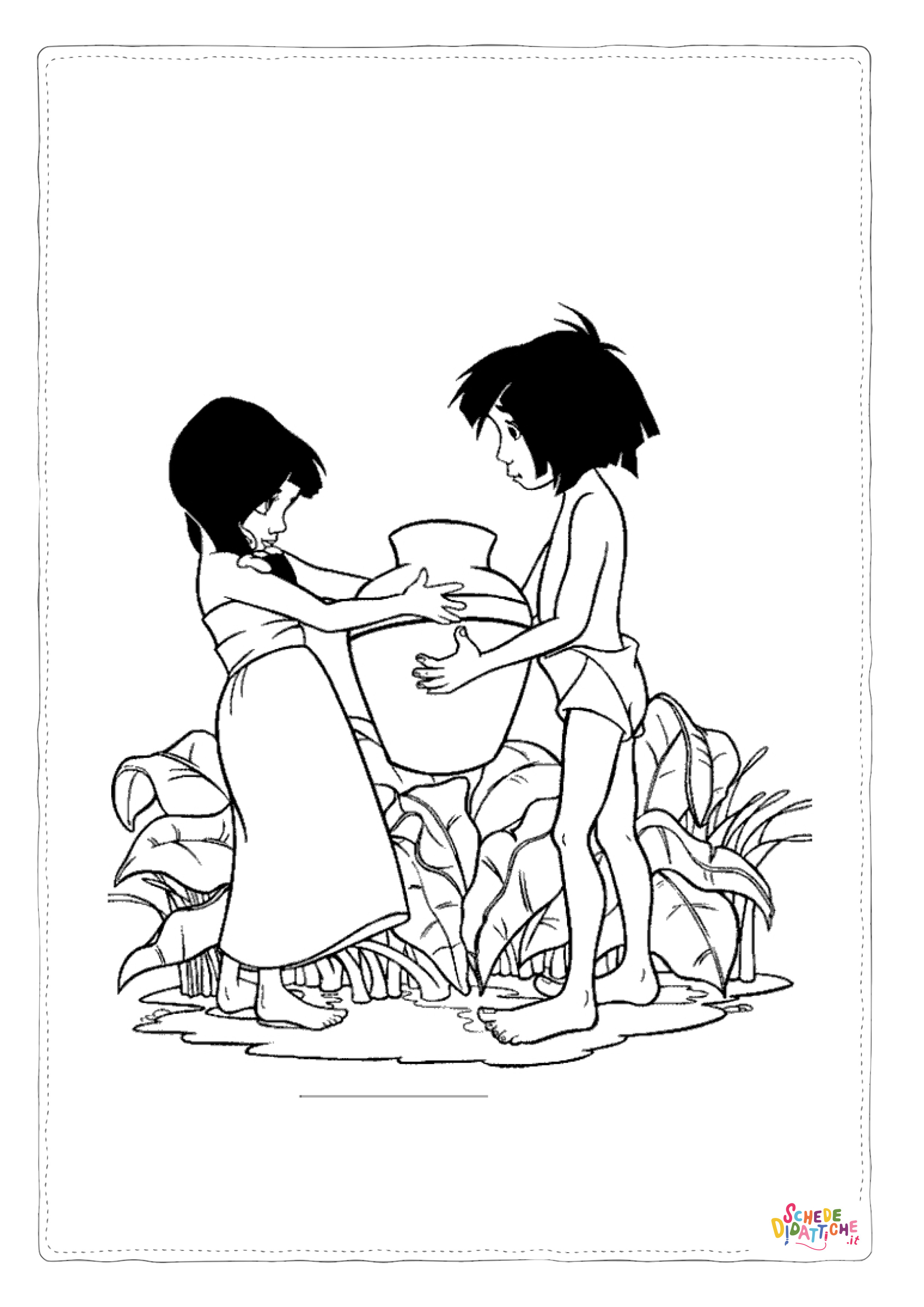 Disegno "Disegno di Il libro della giungla da stampare e colorare 5" Disegno di Il libro della giungla da stampare e colorare 5